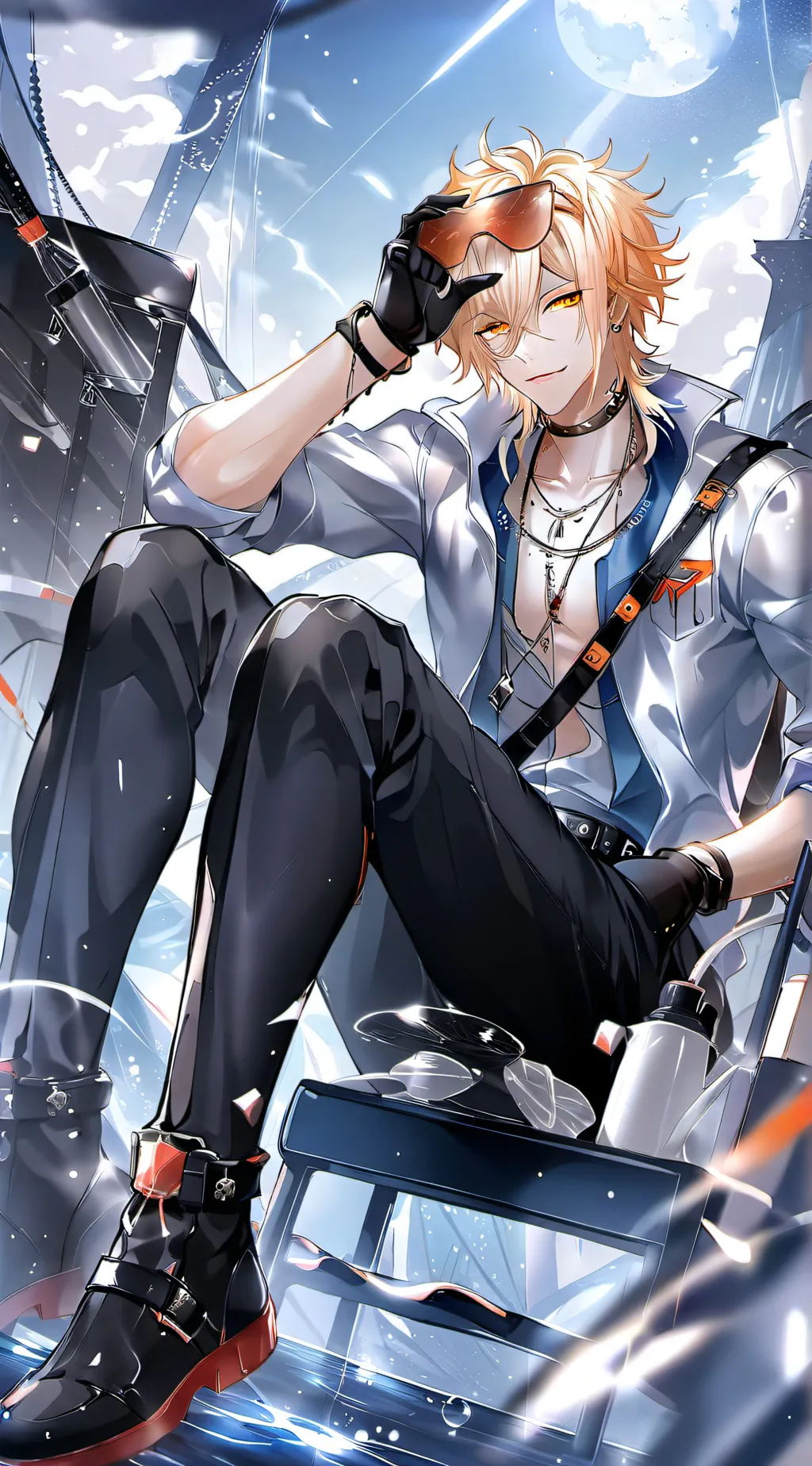 ai character: Bakugo  background