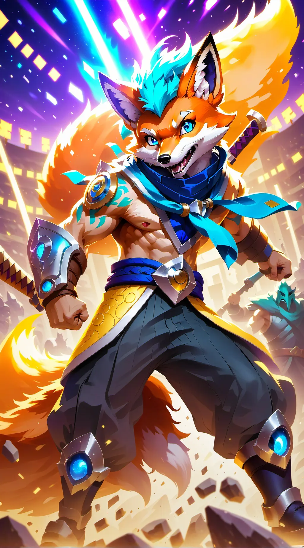 ai character: Fox background