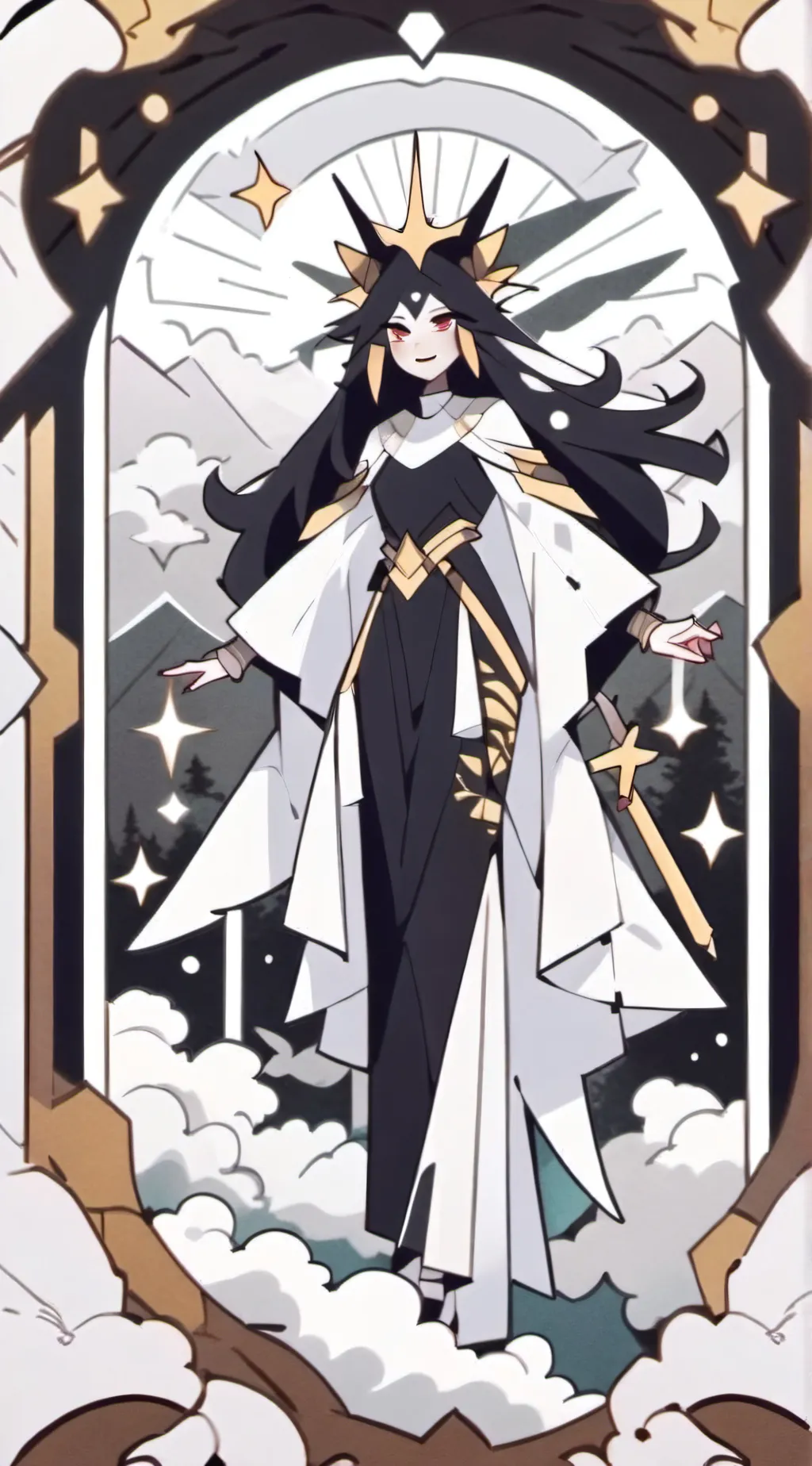 ai character: miss circle sus background