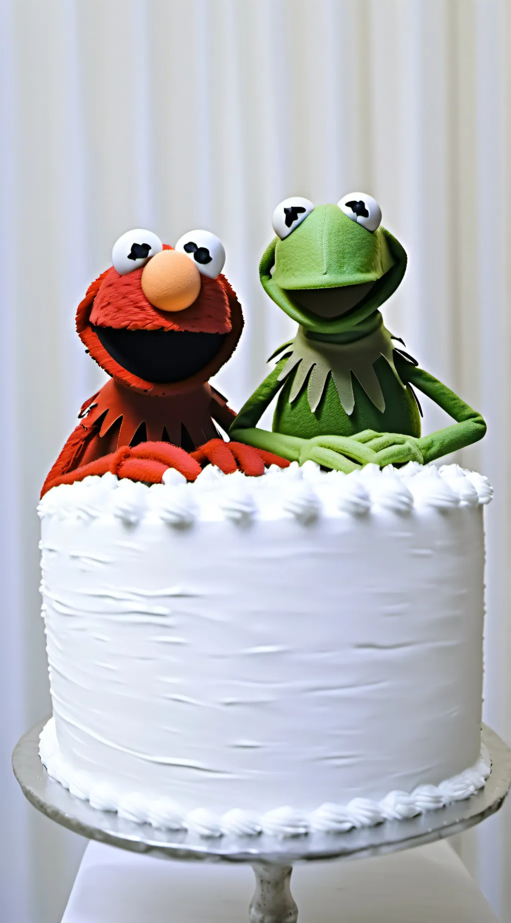 ai character: Elmo and Kermit background