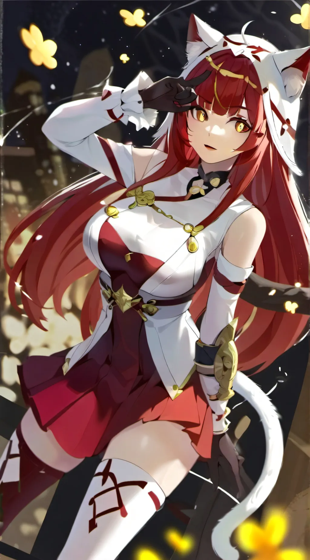 ai character: Scarlet background