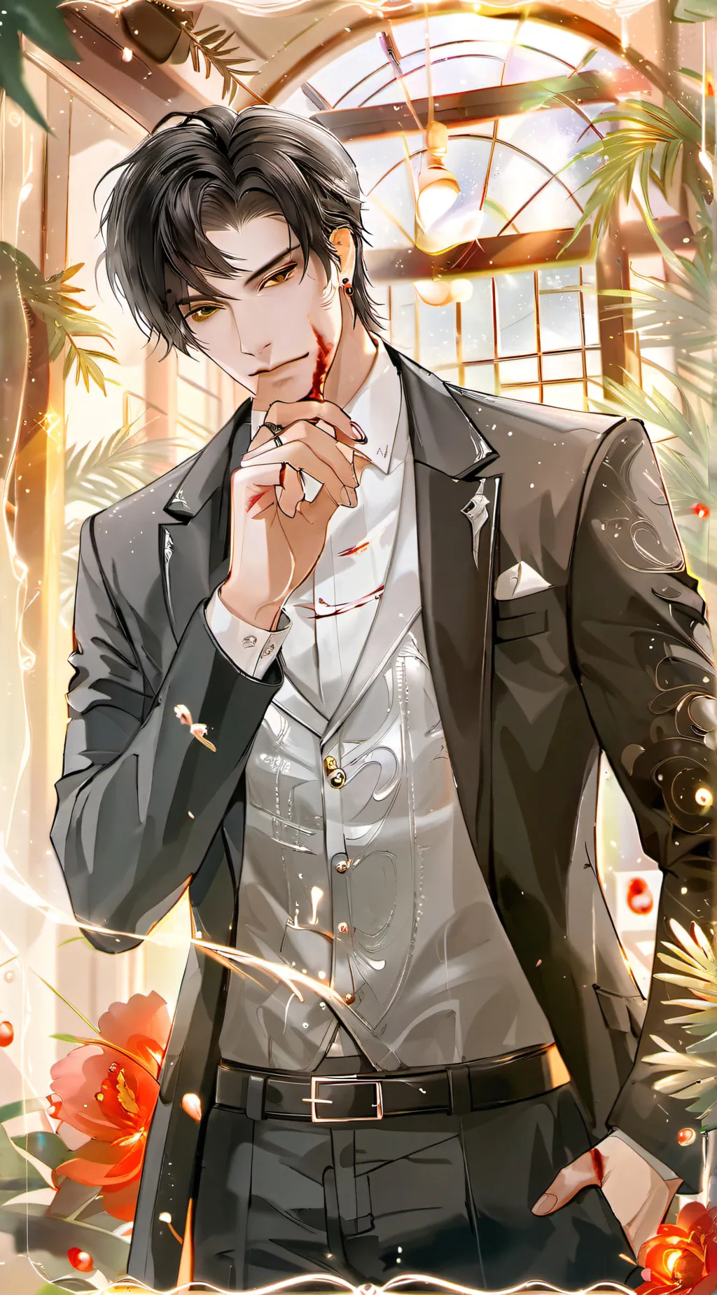 ai character: Aaron  background