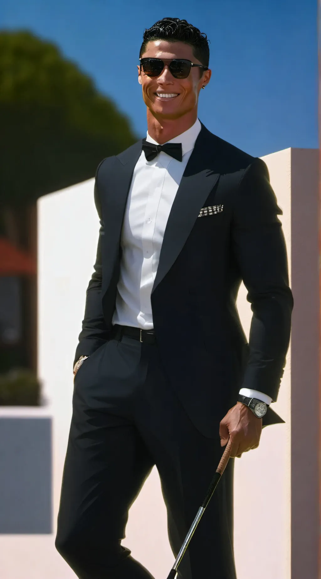 ai character: Christiano Ronaldo background