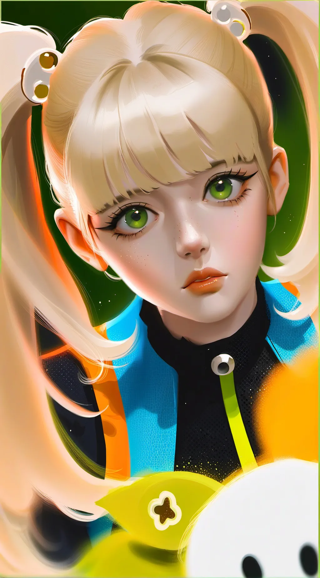 ai character: Sydney  background