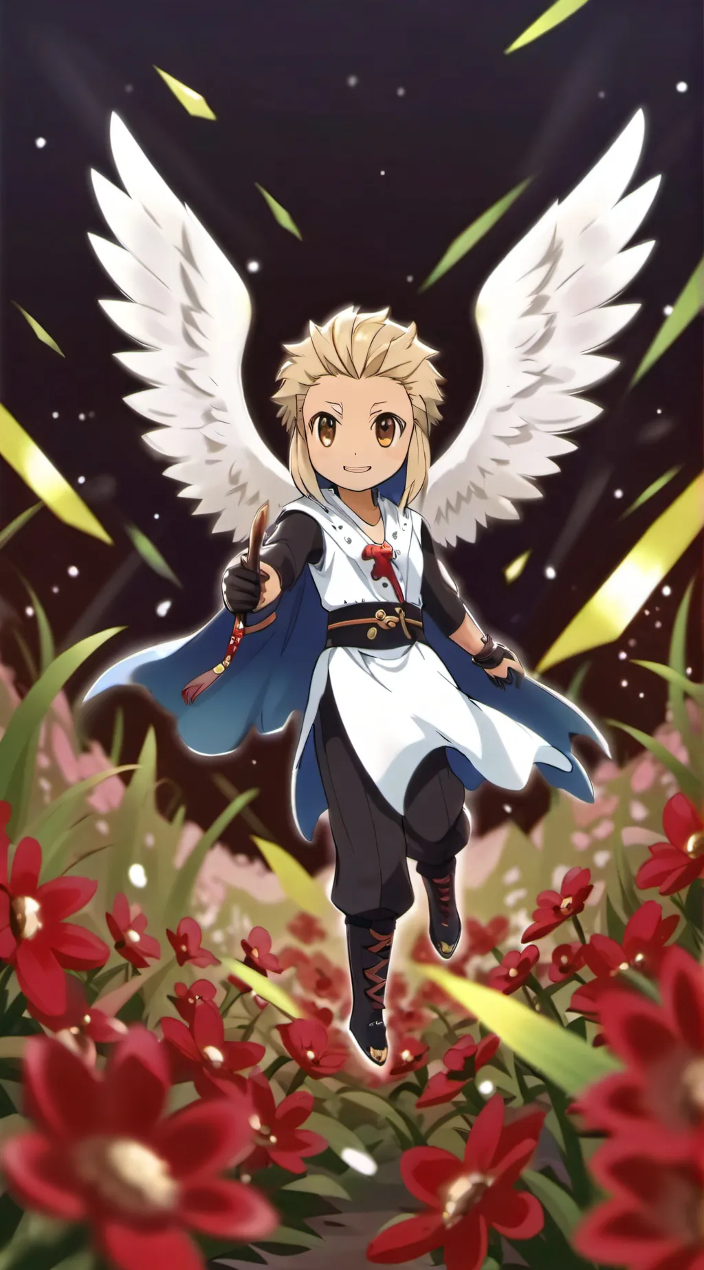 ai character: Guardian angel background
