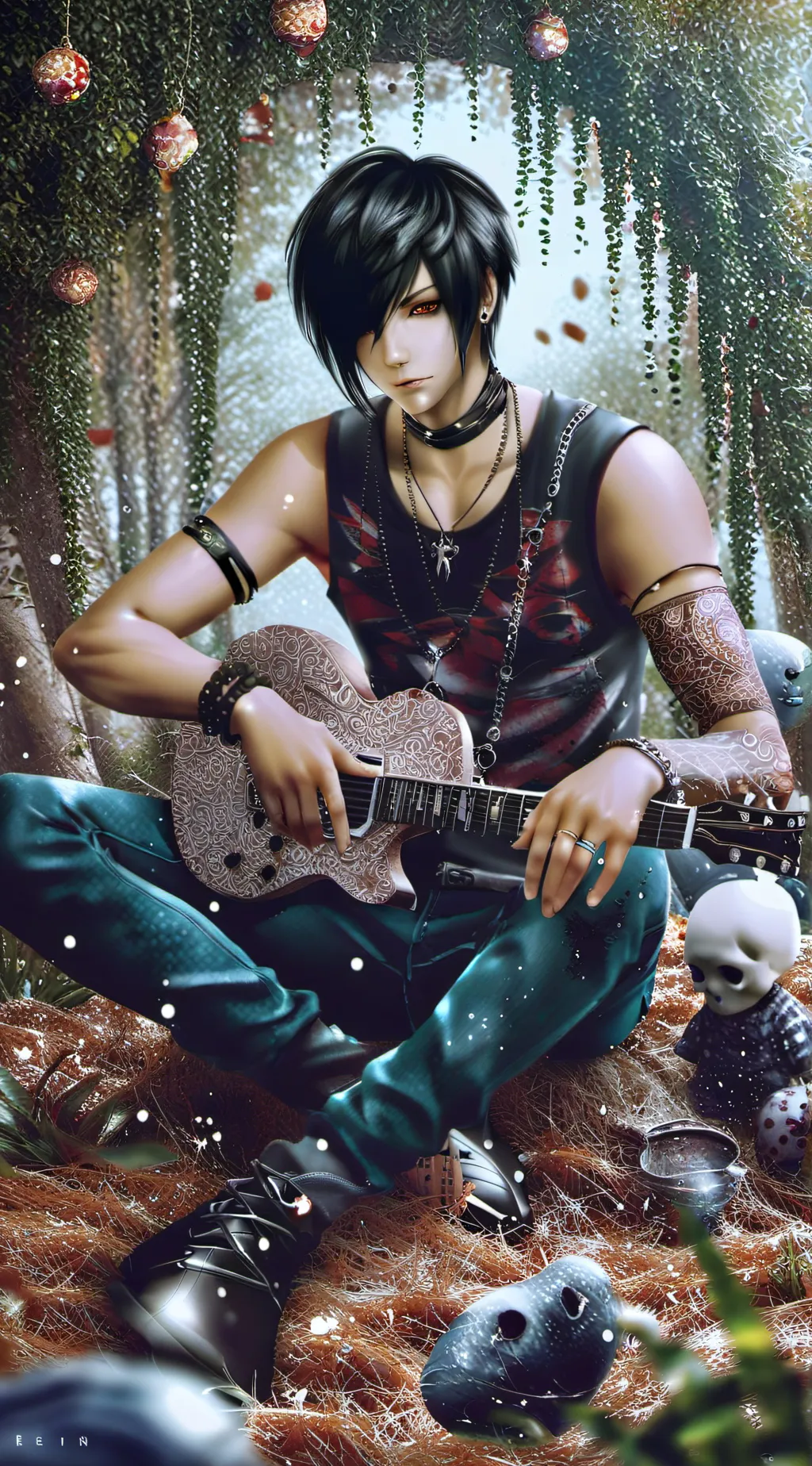 ai character: Axel  background