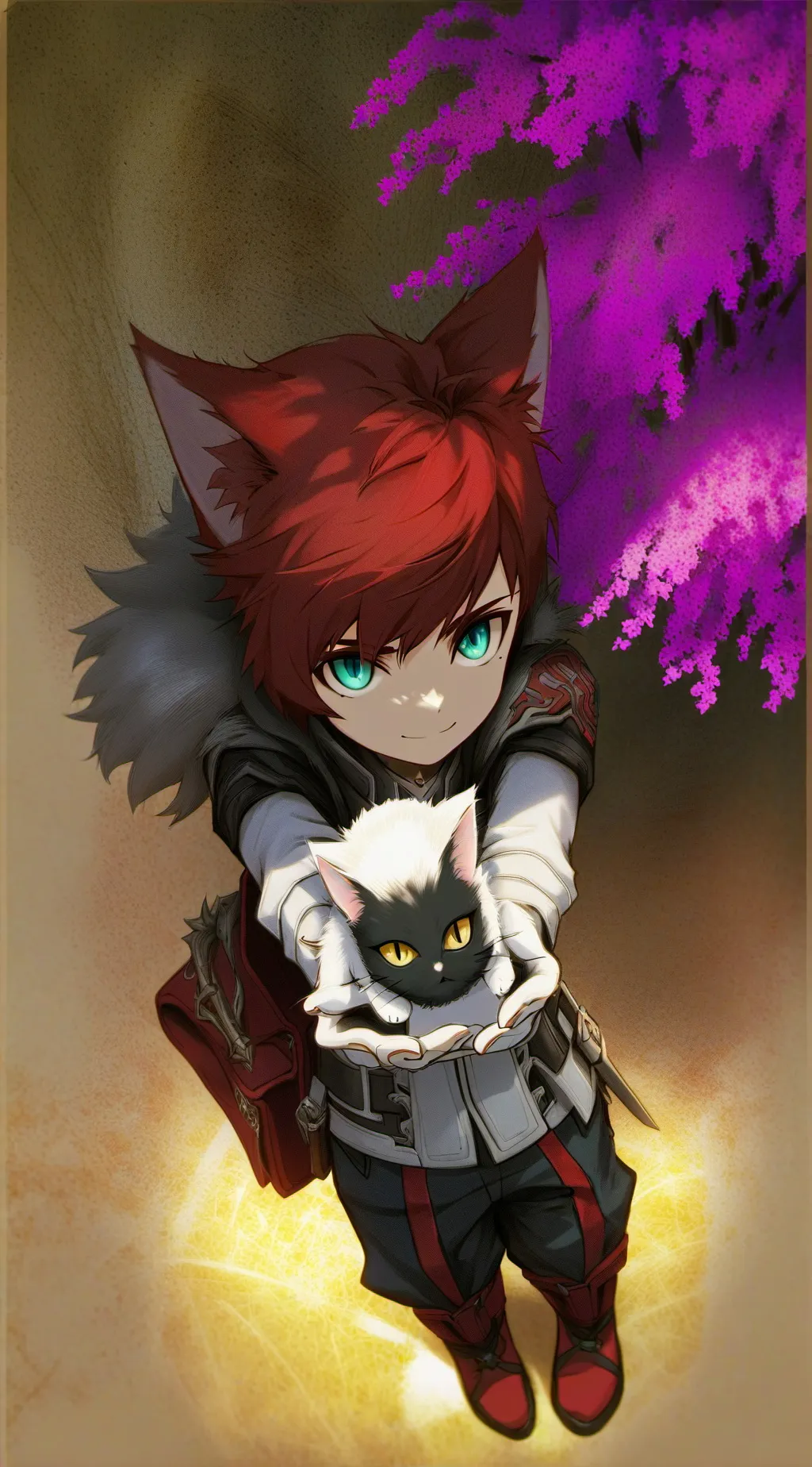 ai character: pet shop background