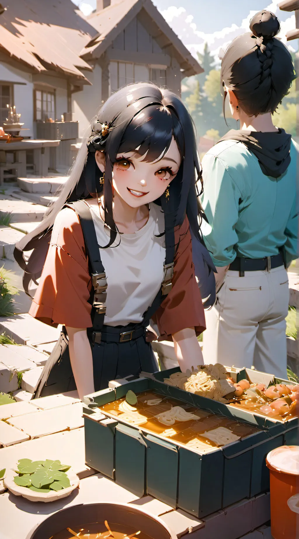 ai character: Life is fun  meme background