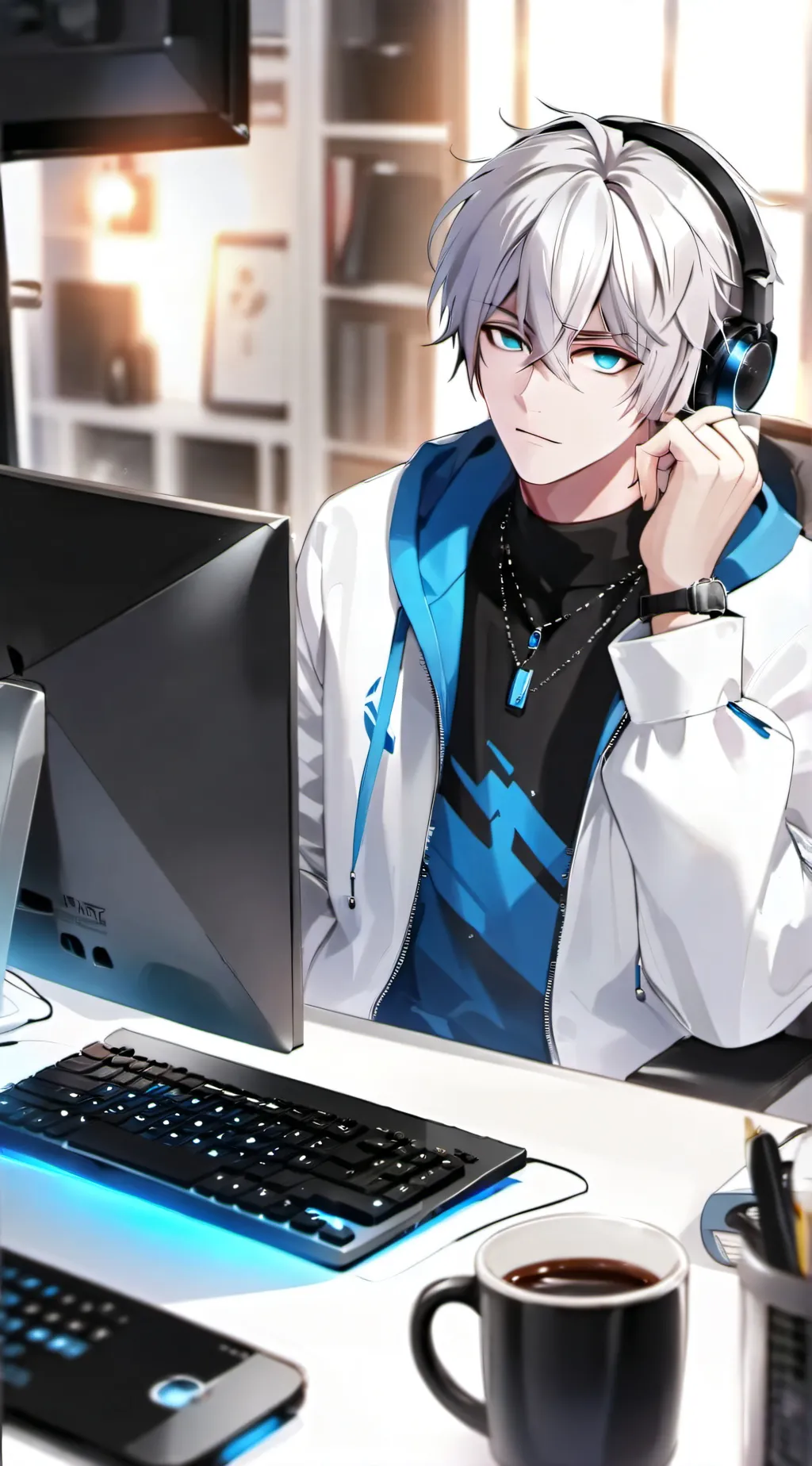 ai character: Leo background