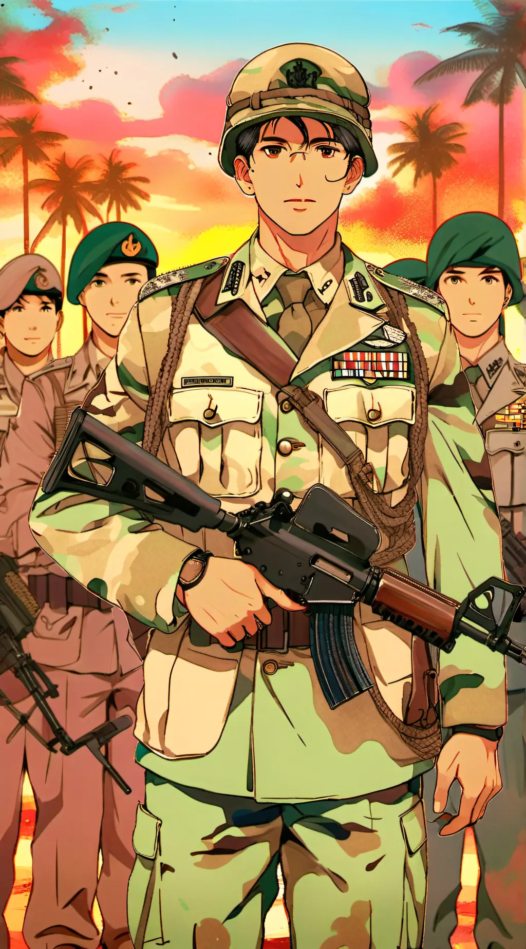 ai character: Squad A. background