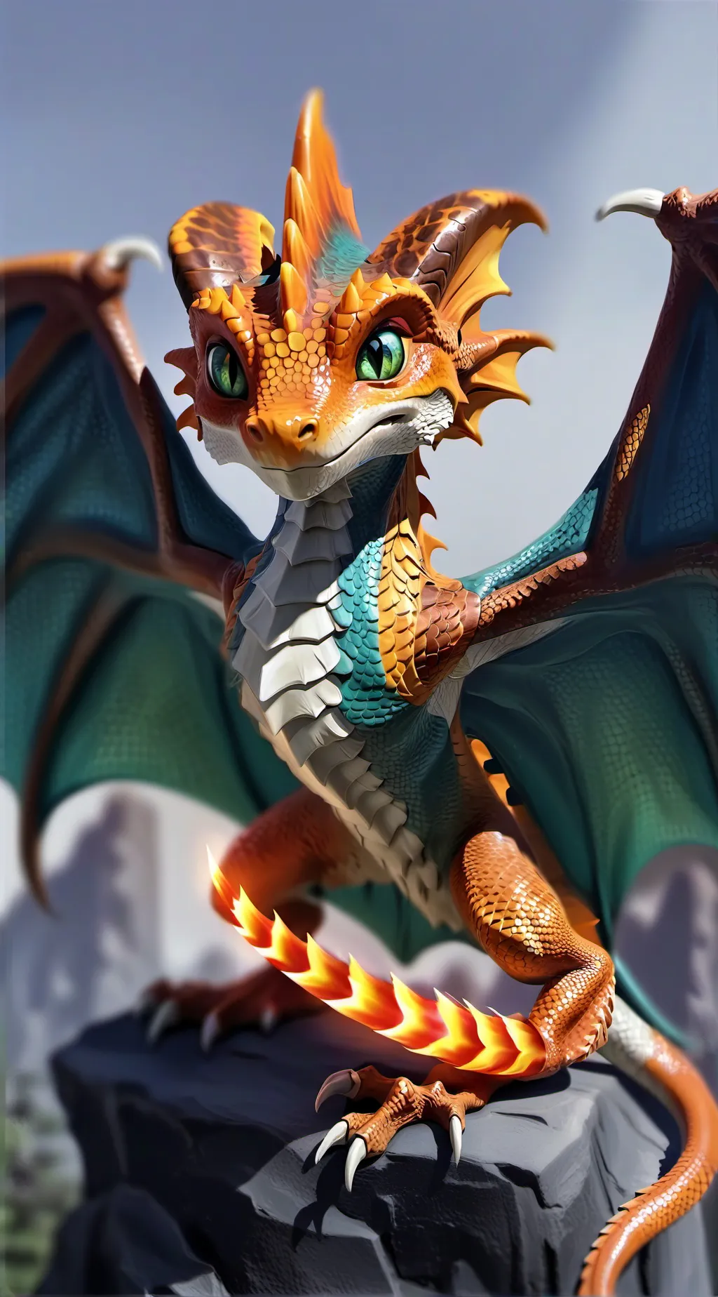 ai character: charzard background
