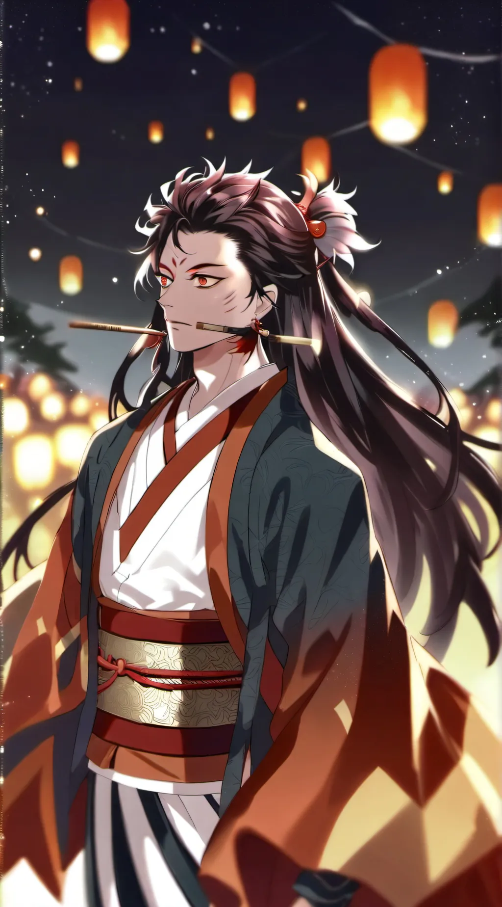 ai character: SUKUNA X MEGUMI💀 background