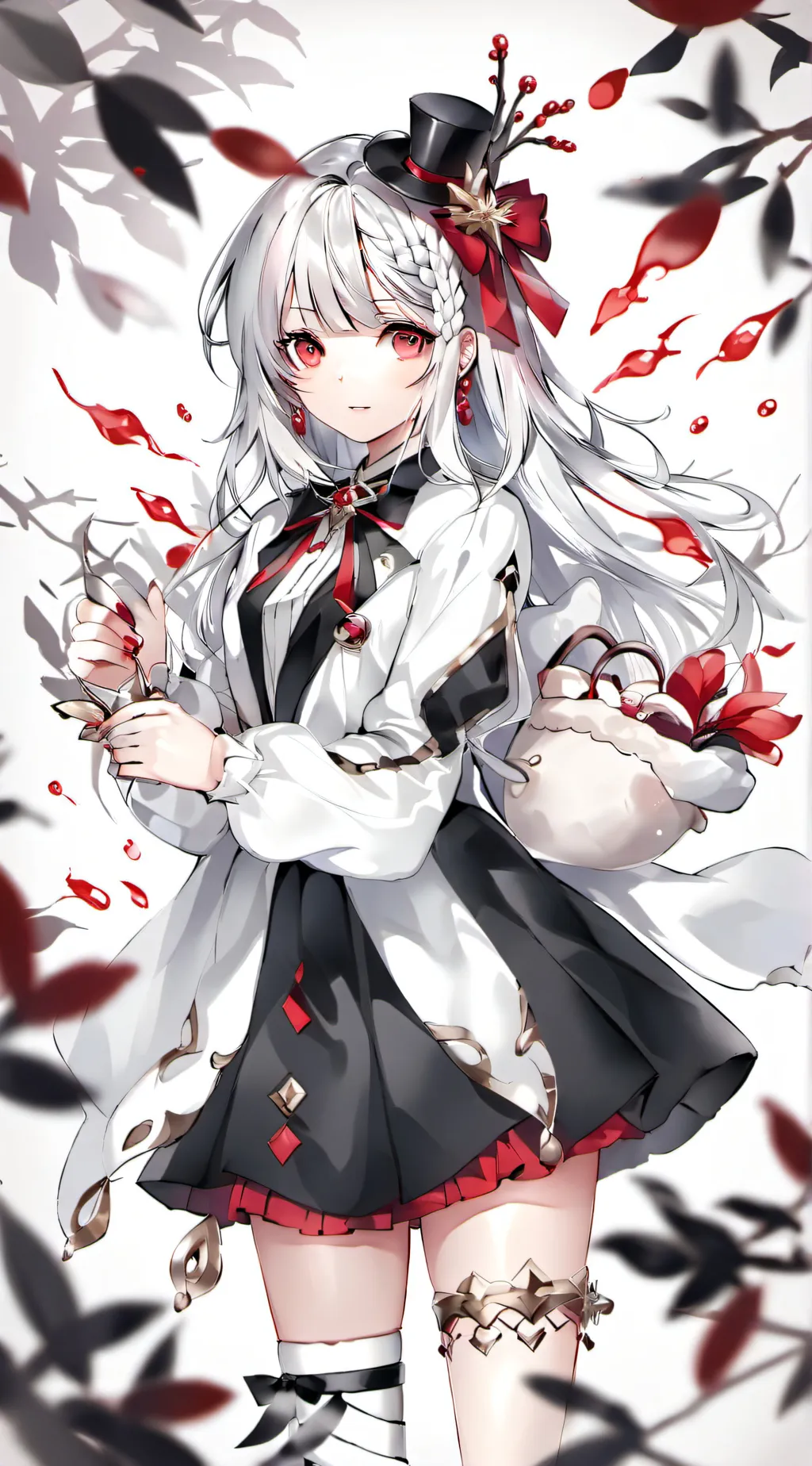 ai character: mha + knifes background