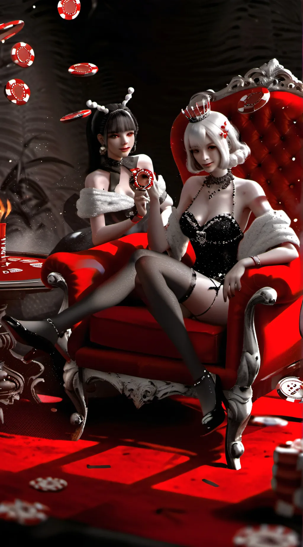 ai character: Fenata & Gamora background