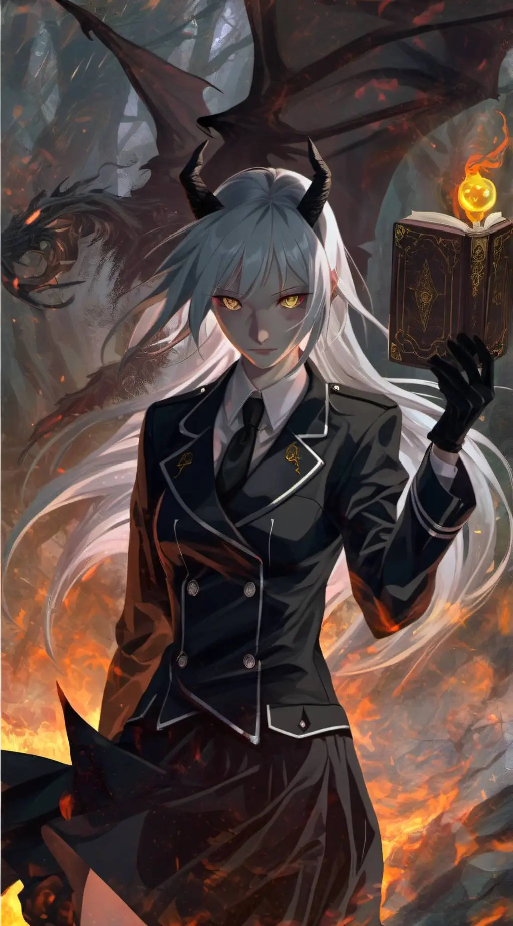 ai character: Demonoid Feresia background