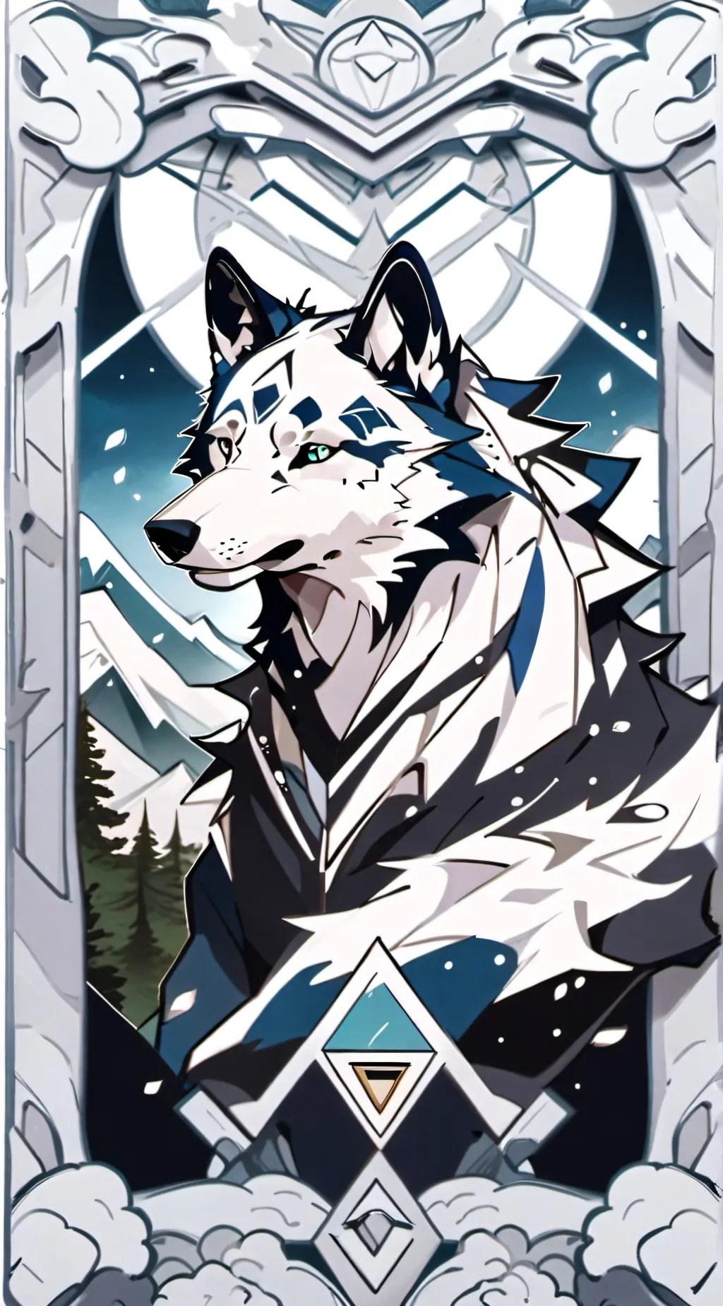 ai character: Wind background