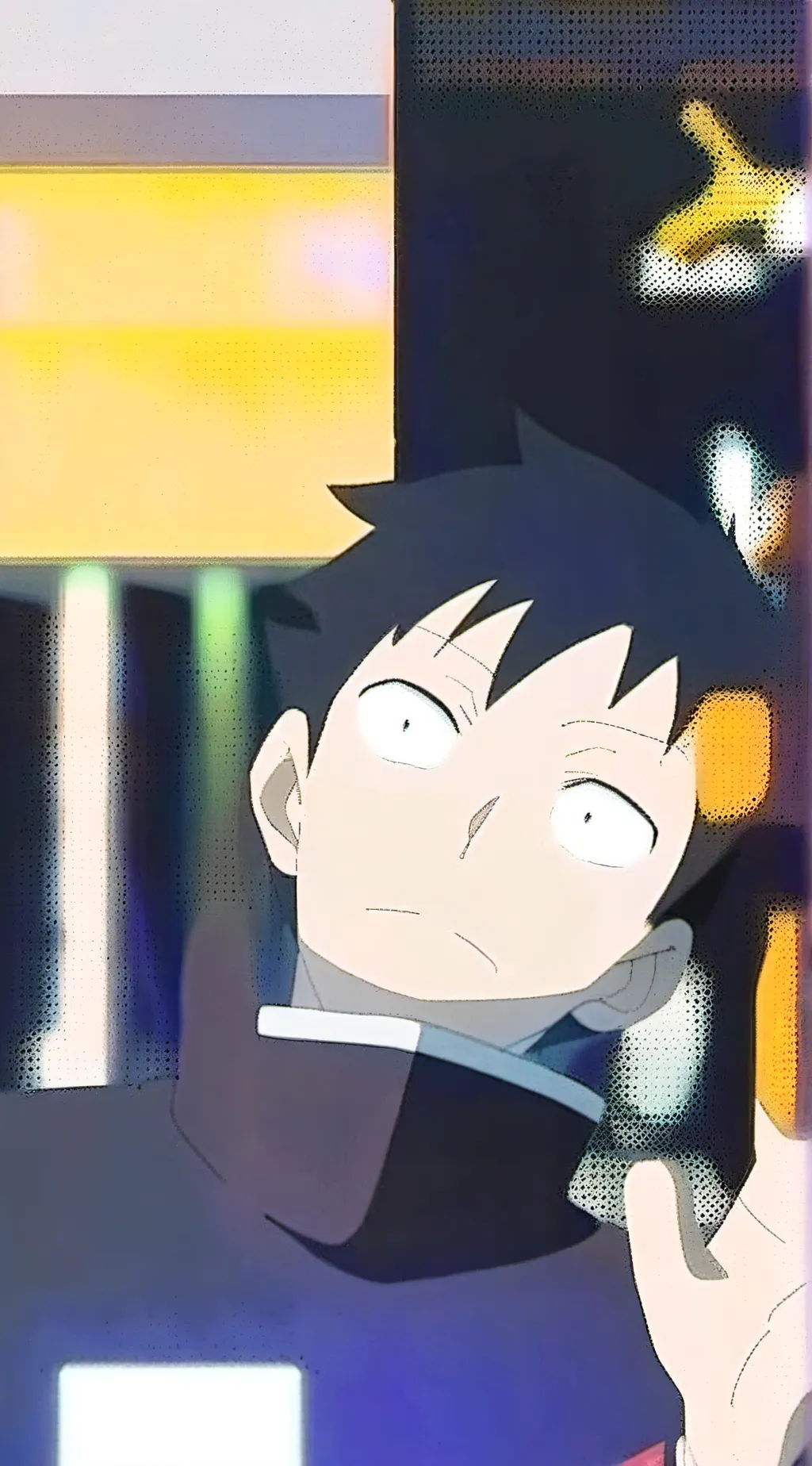 ai character: Look in comments background