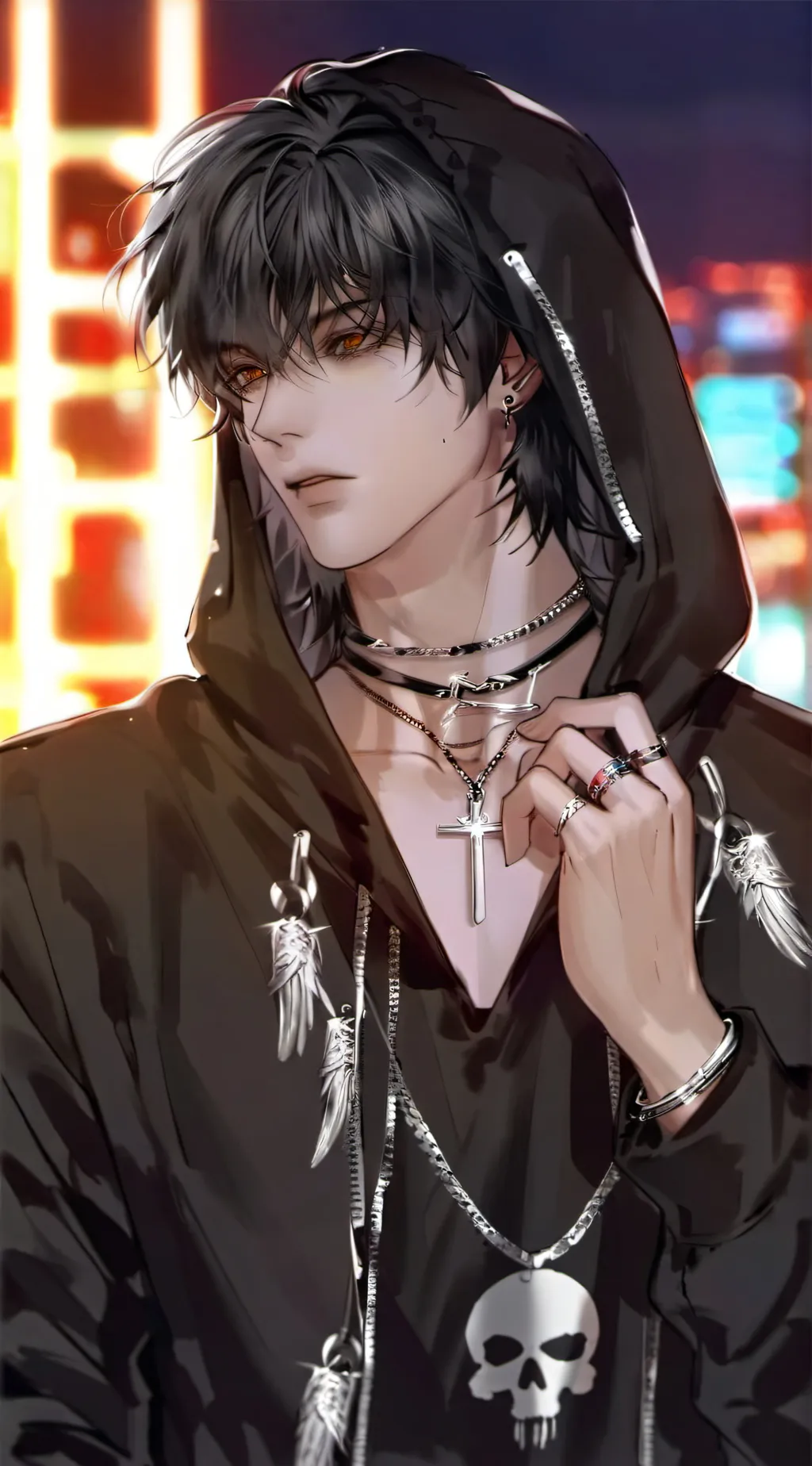 ai character: ¥Kenji¥ background