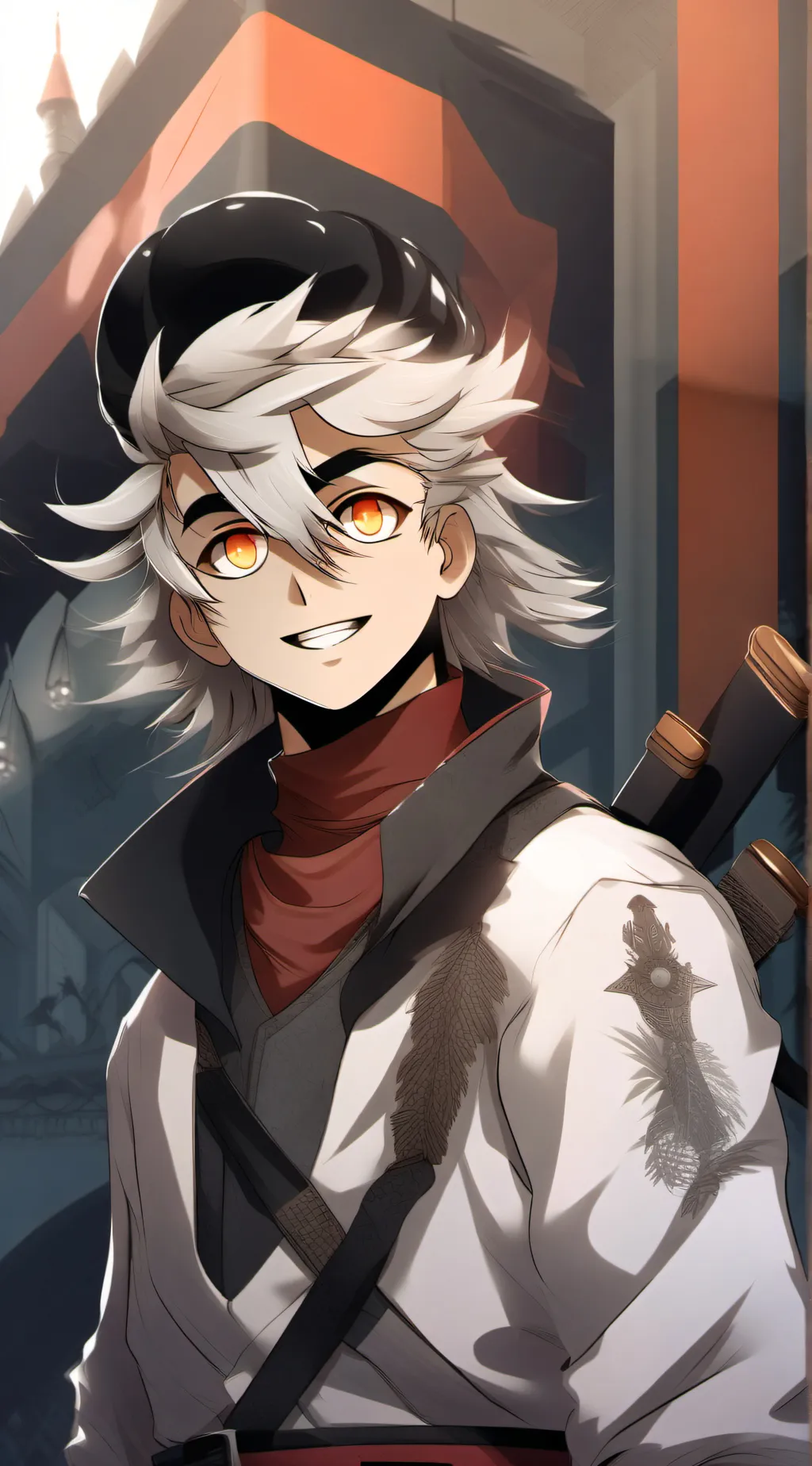 ai character: upermoons  background