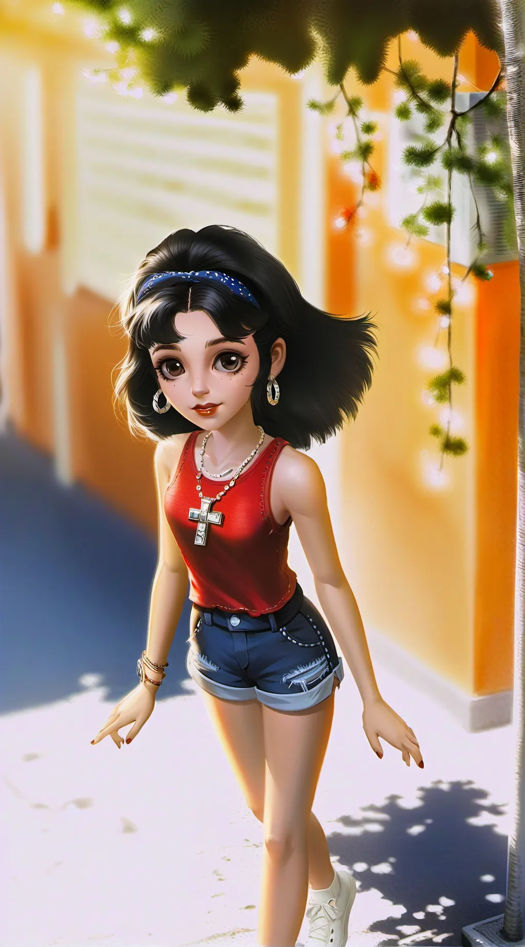 ai character: Aurora  background