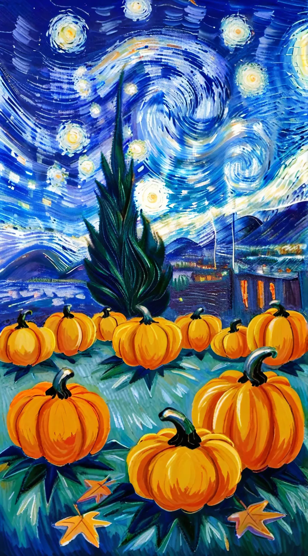 ai character: The pumpkin mask background