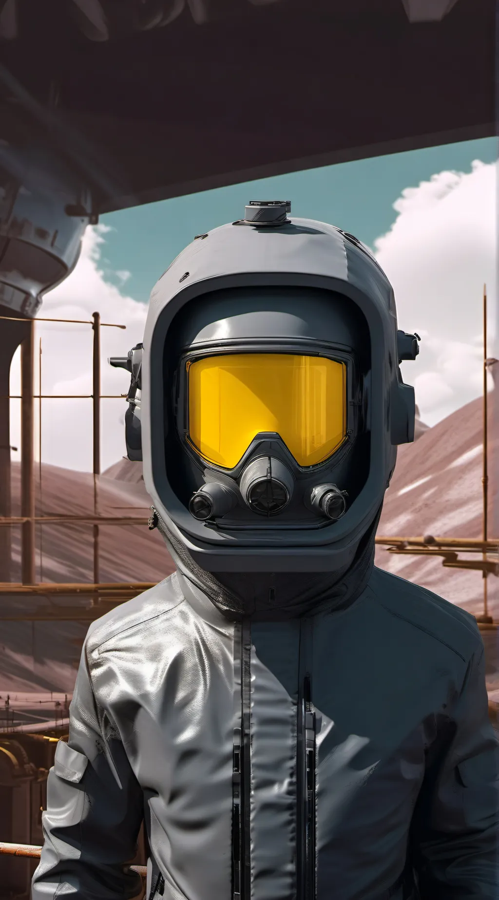 ai character: Content warning background