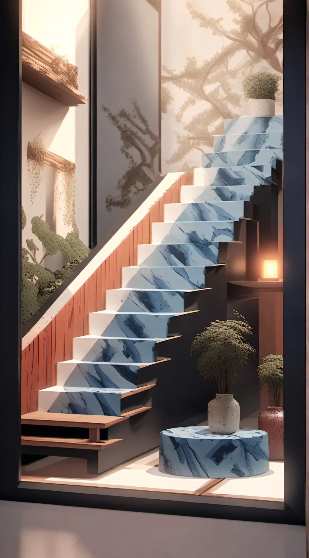 ai character: KILLER STAIRS background