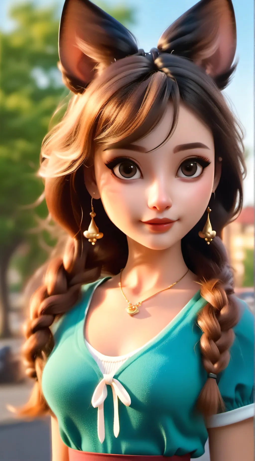 ai character: Ashley background