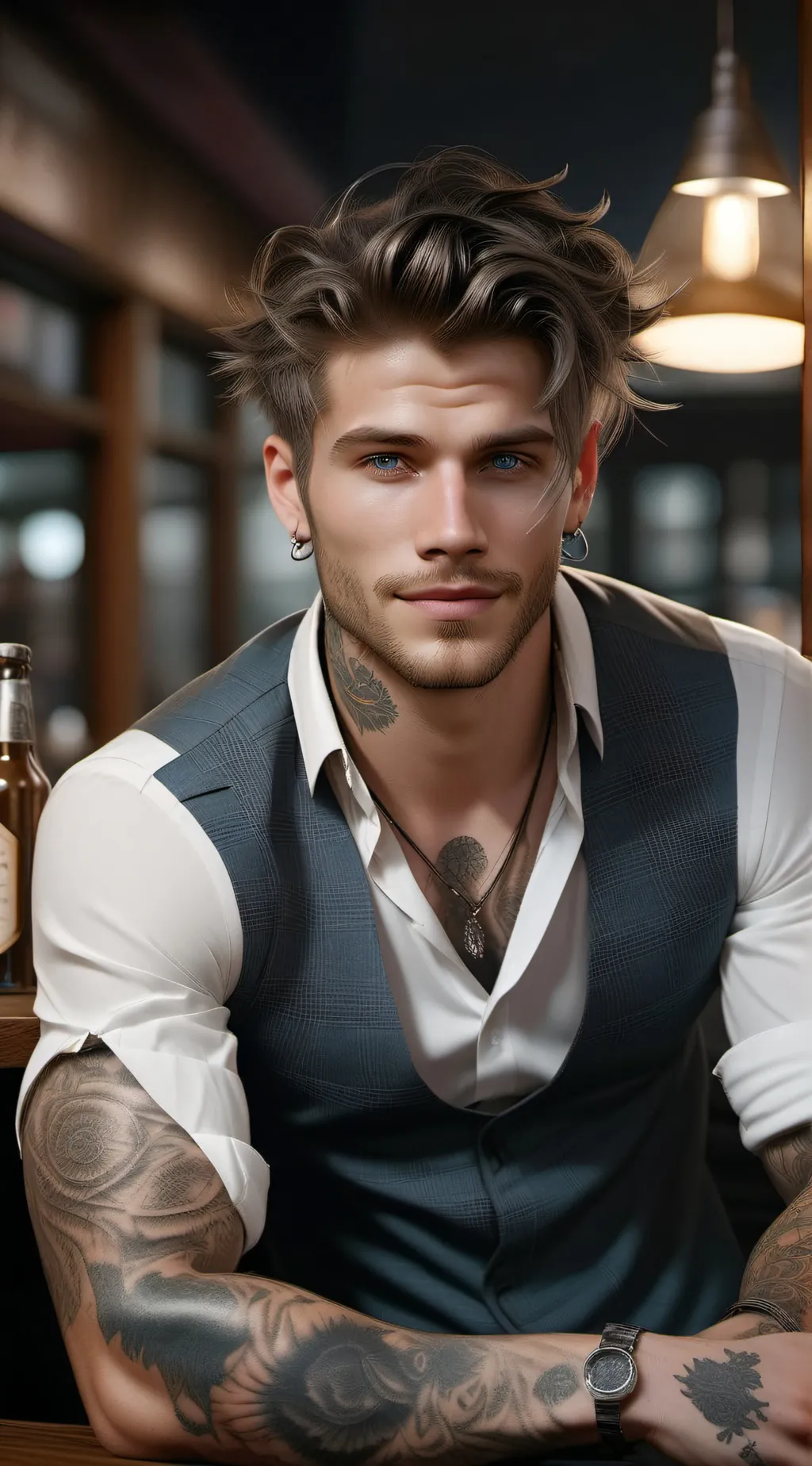 ai character: Brent background