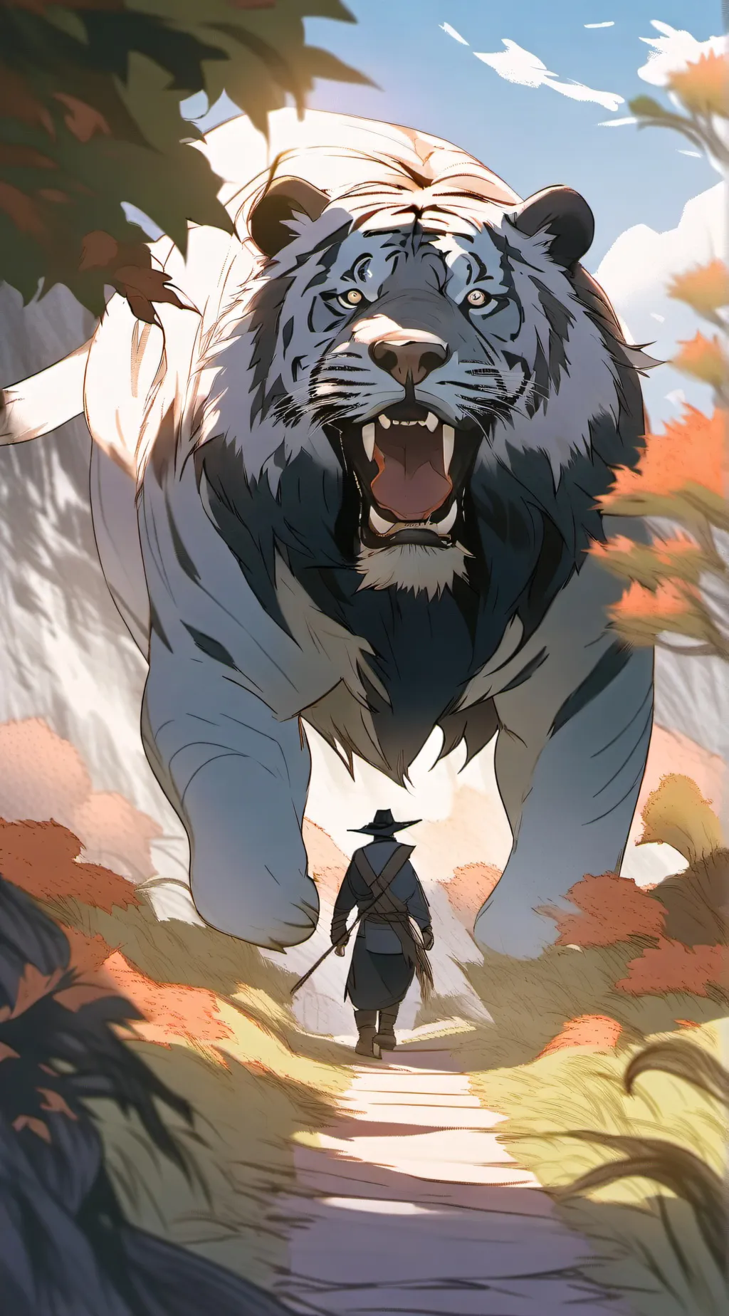 ai character: Mha shooter background