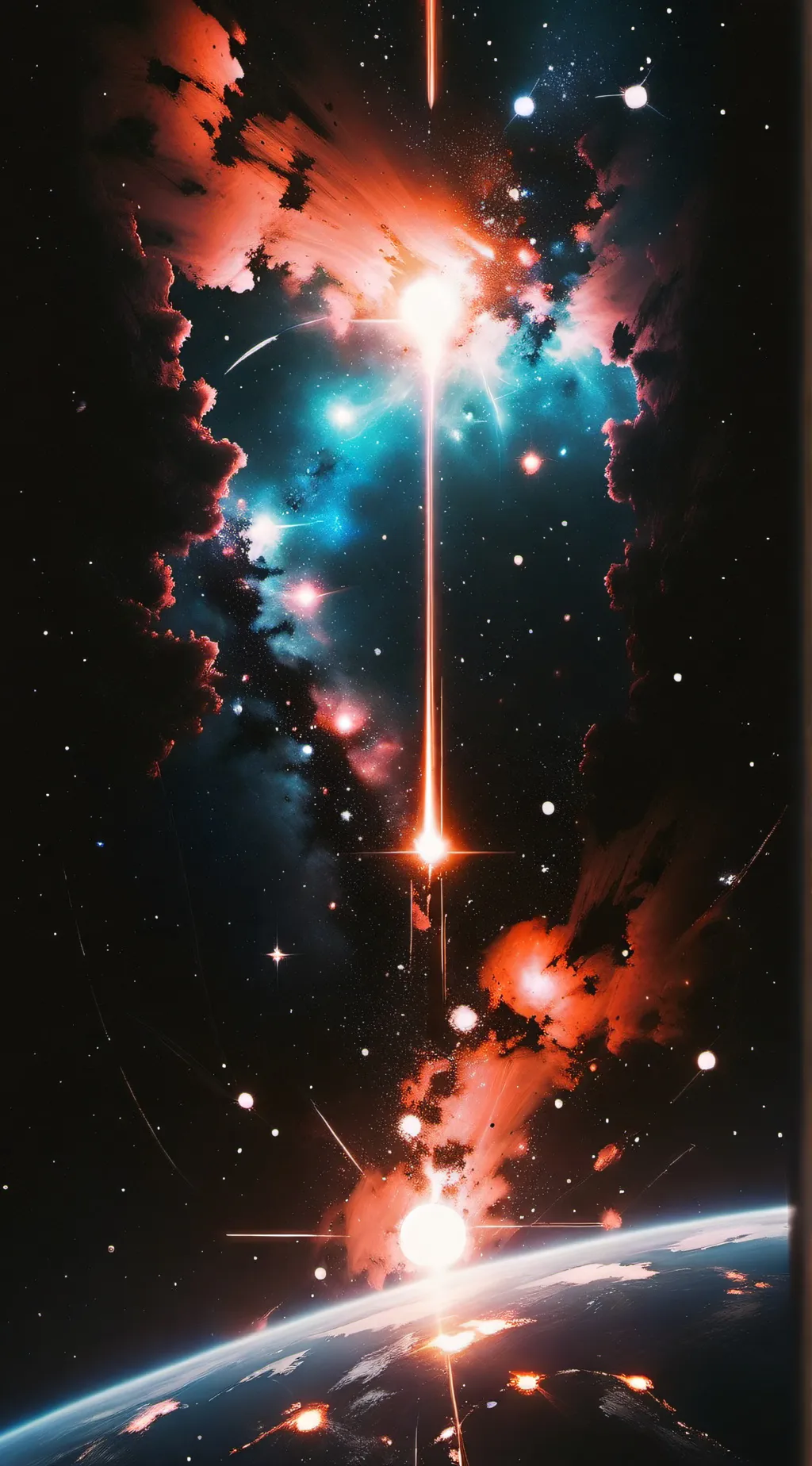 ai character: The galactic fall background