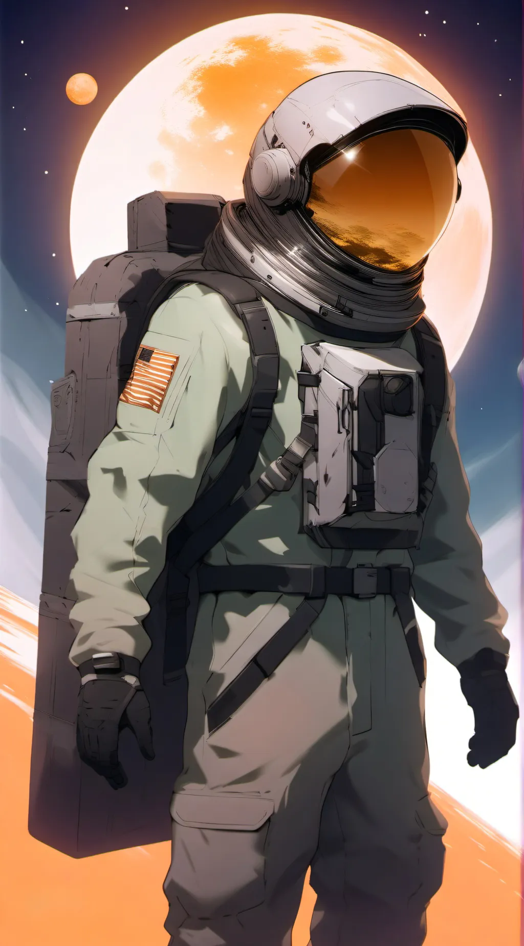 ai character: lime (among us)  background