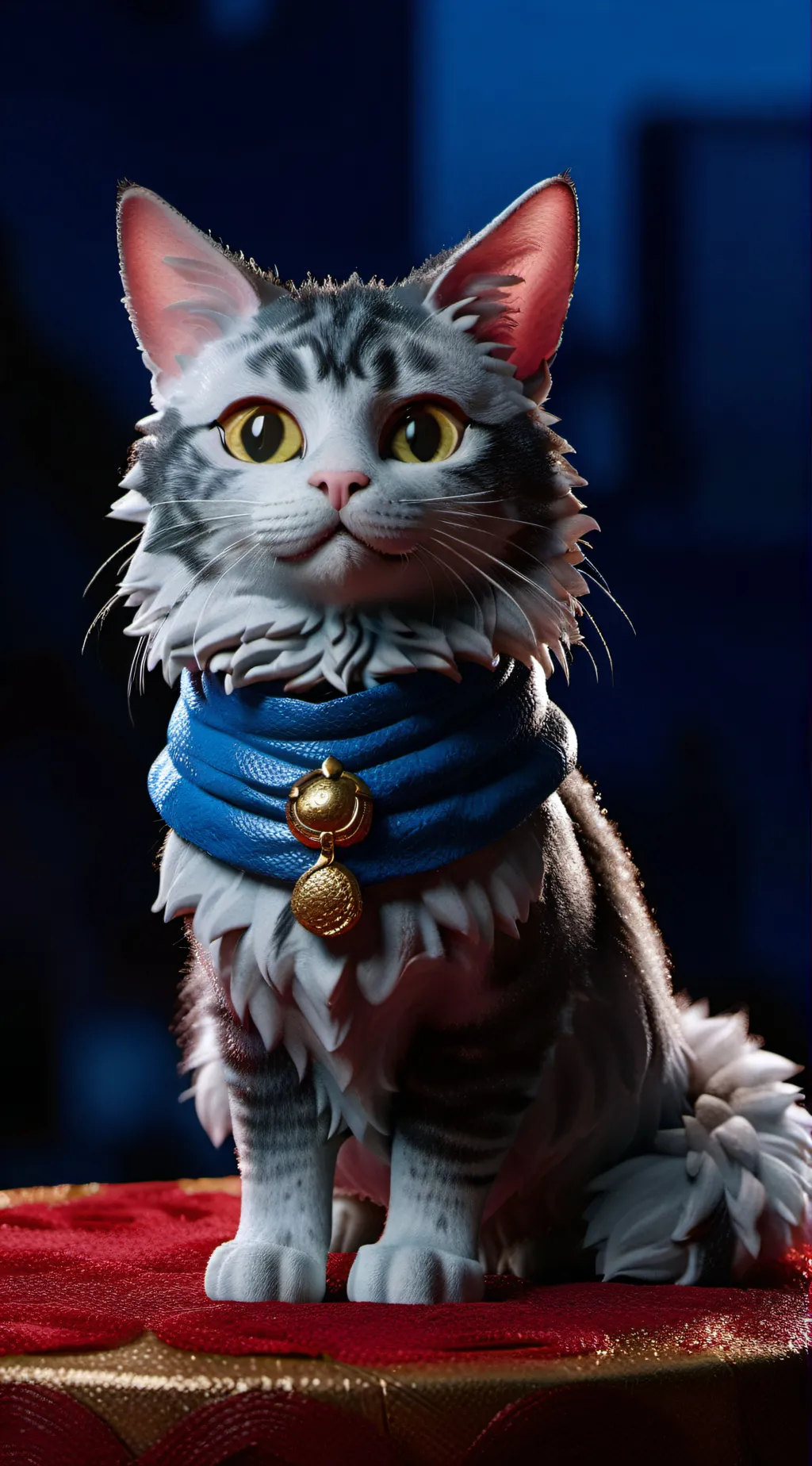 ai character: a kitten with mom background