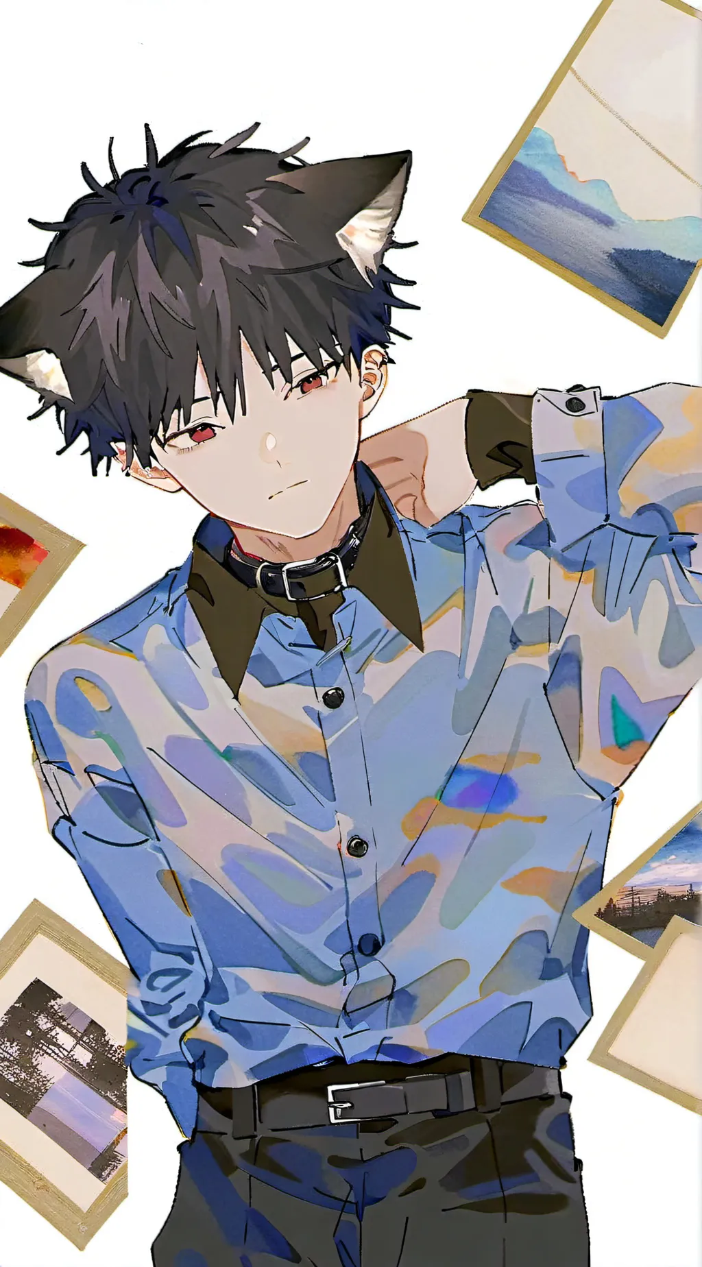 ai character: Megumi  background