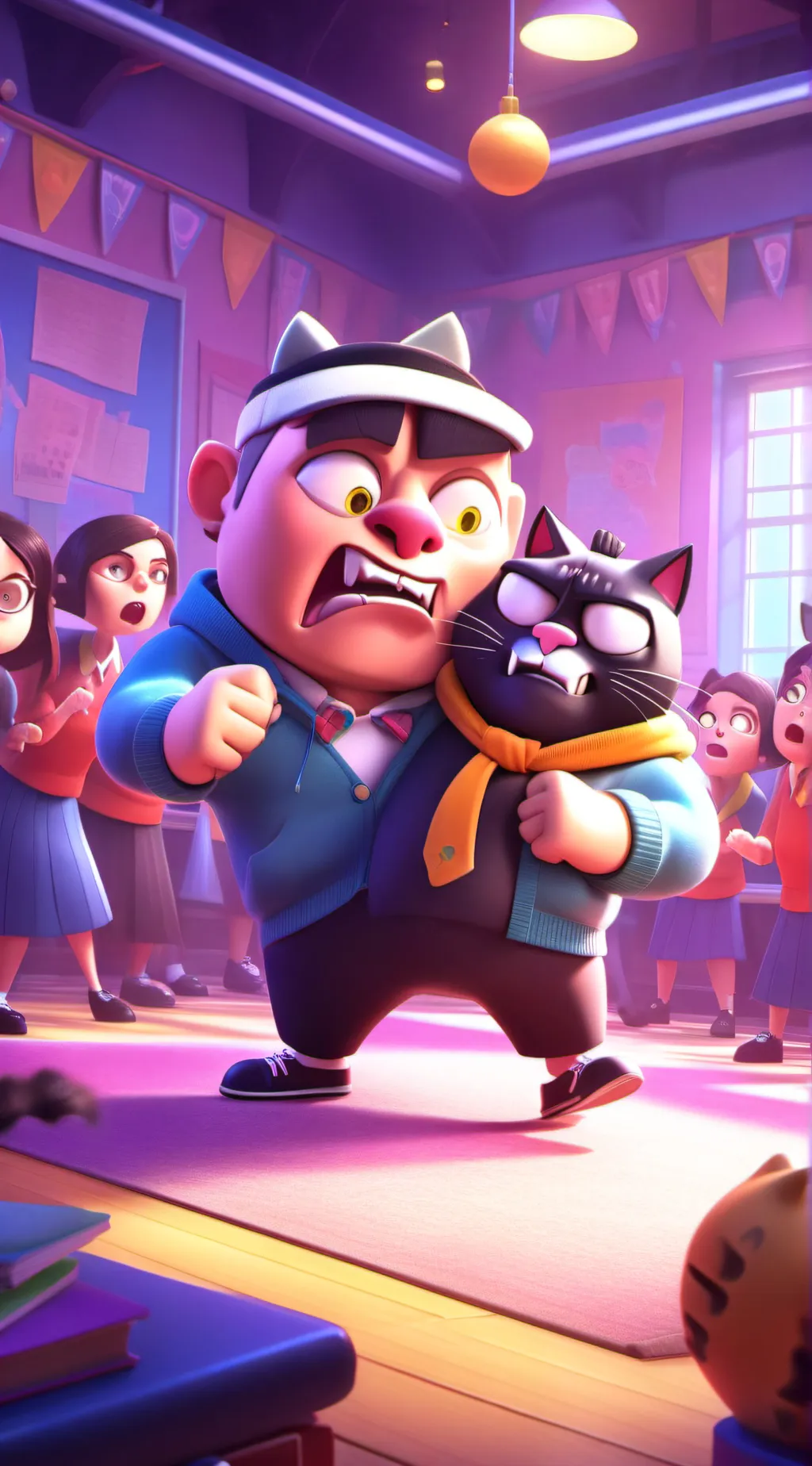 ai character: skibidi rizzohio background