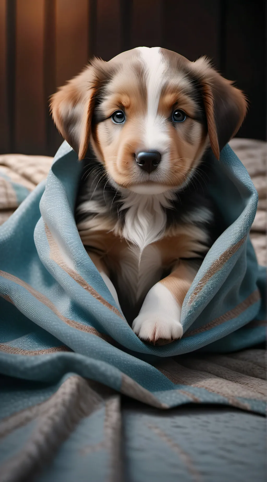 ai character: a puppy  background