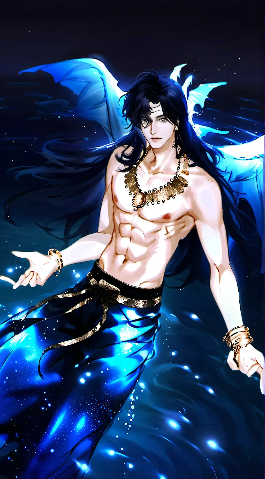 ai character: Merman background