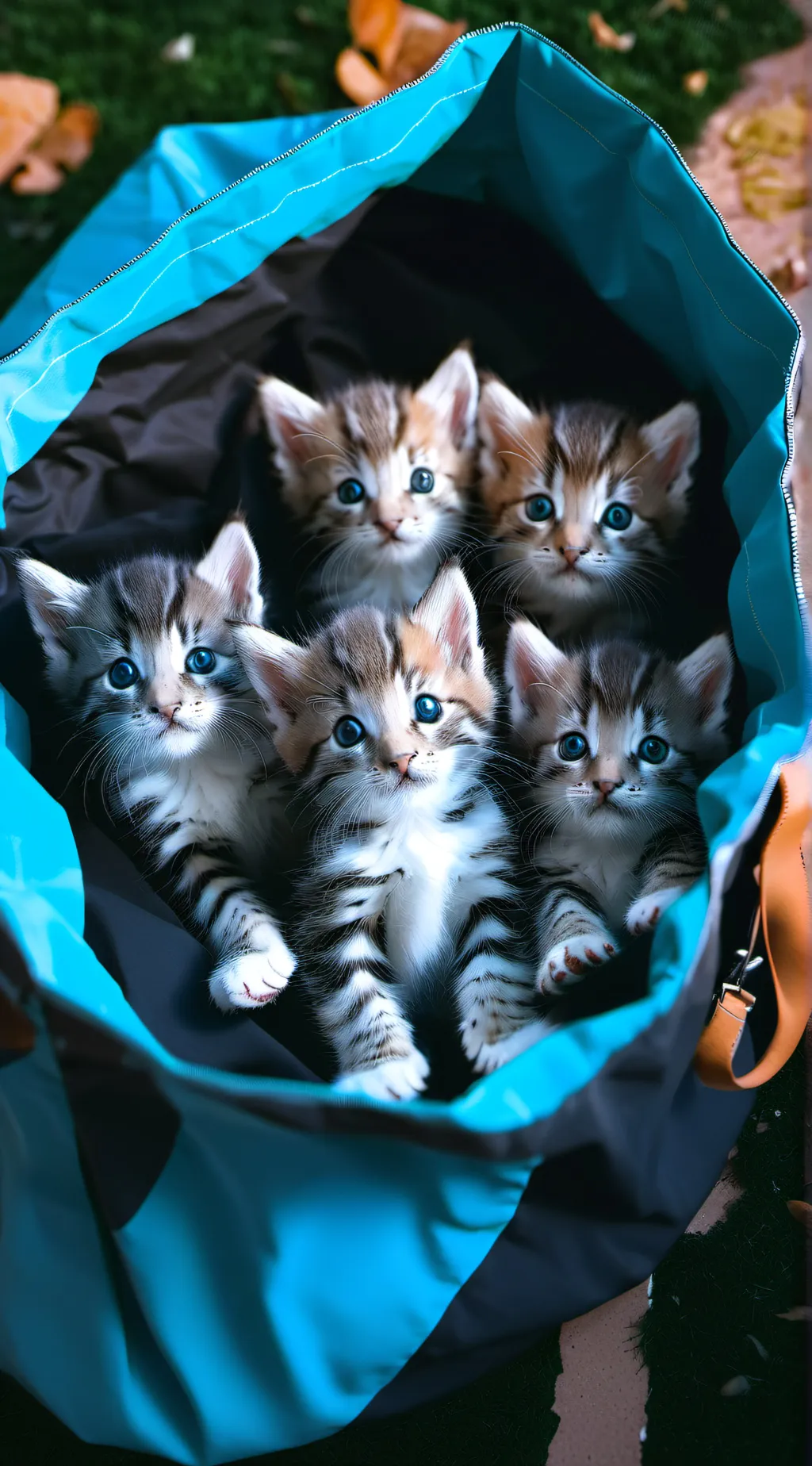 ai character: 20 kittens background