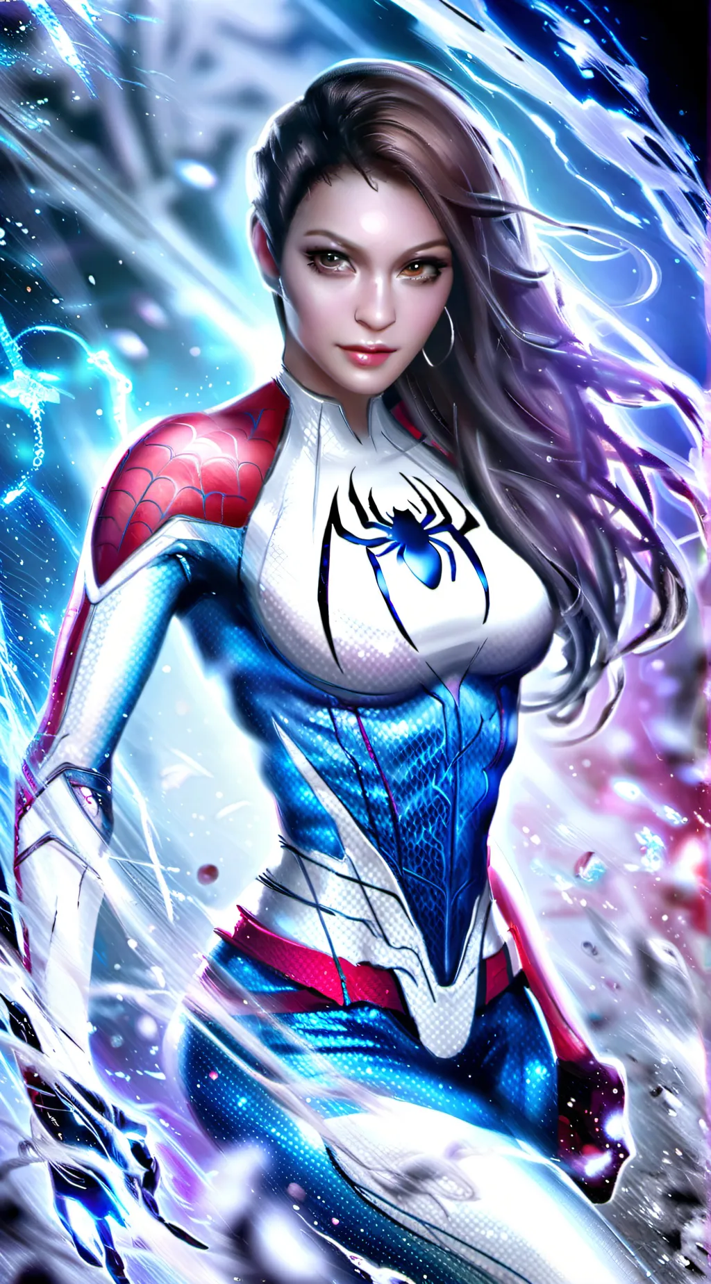 ai character: Spider-Woman background