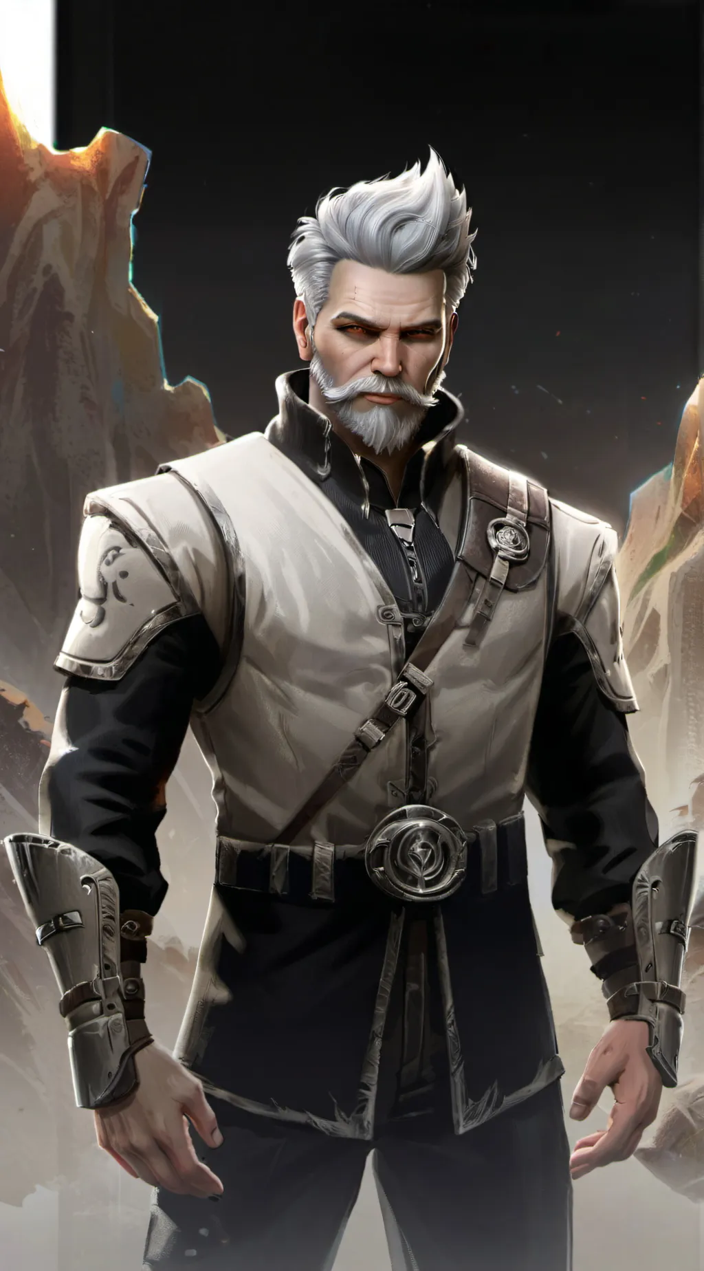 ai character: Megalodon  background