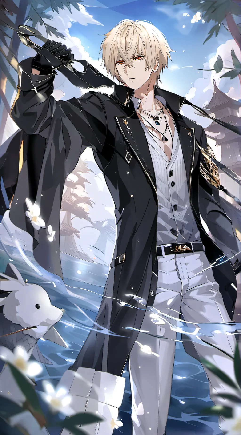 ai character: todo baku kiri  background