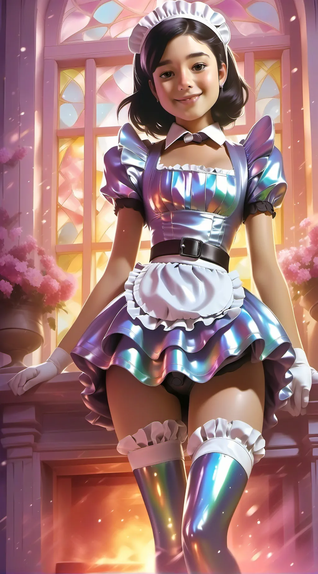 ai character: weghe maid background