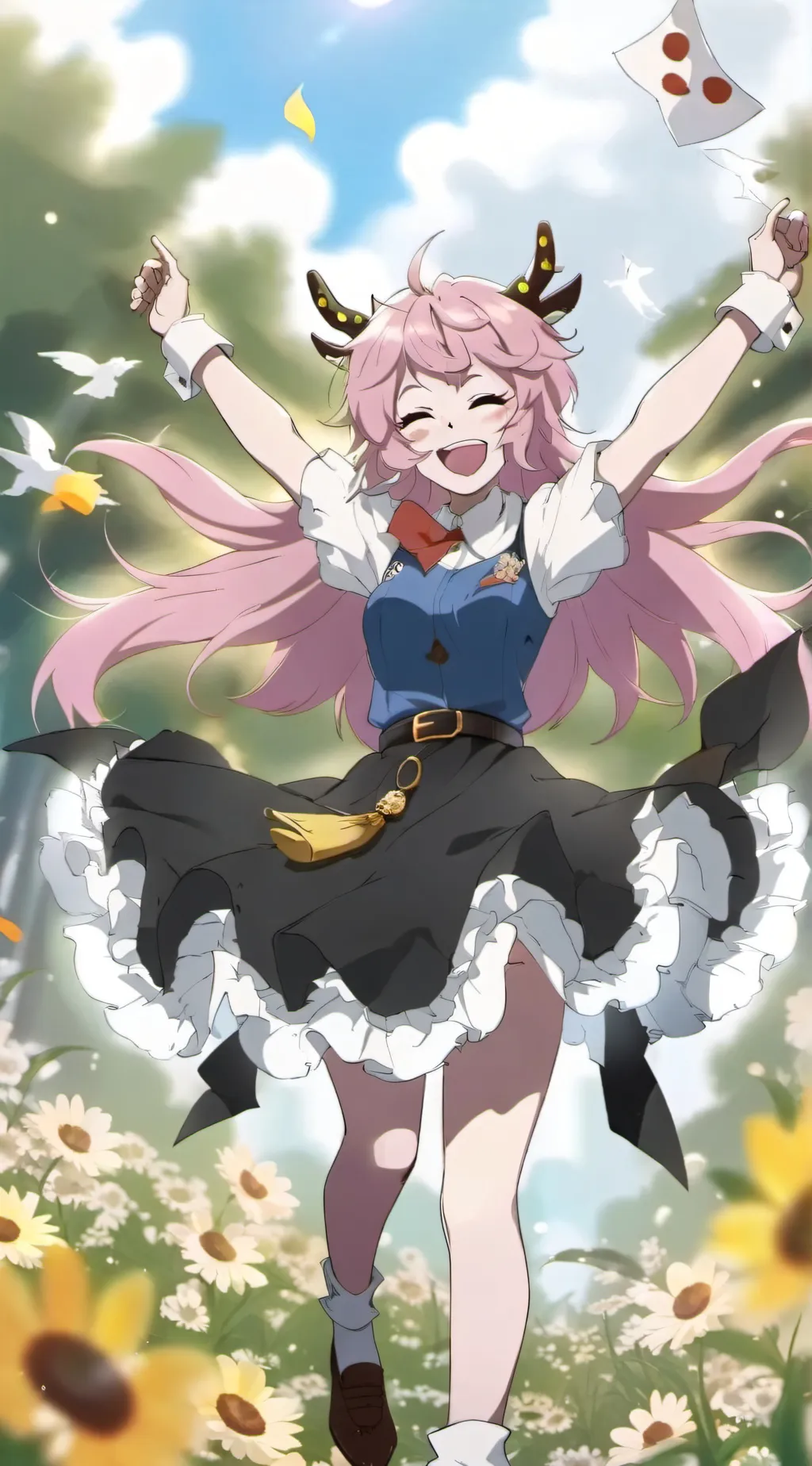 ai character: Mina ashido background