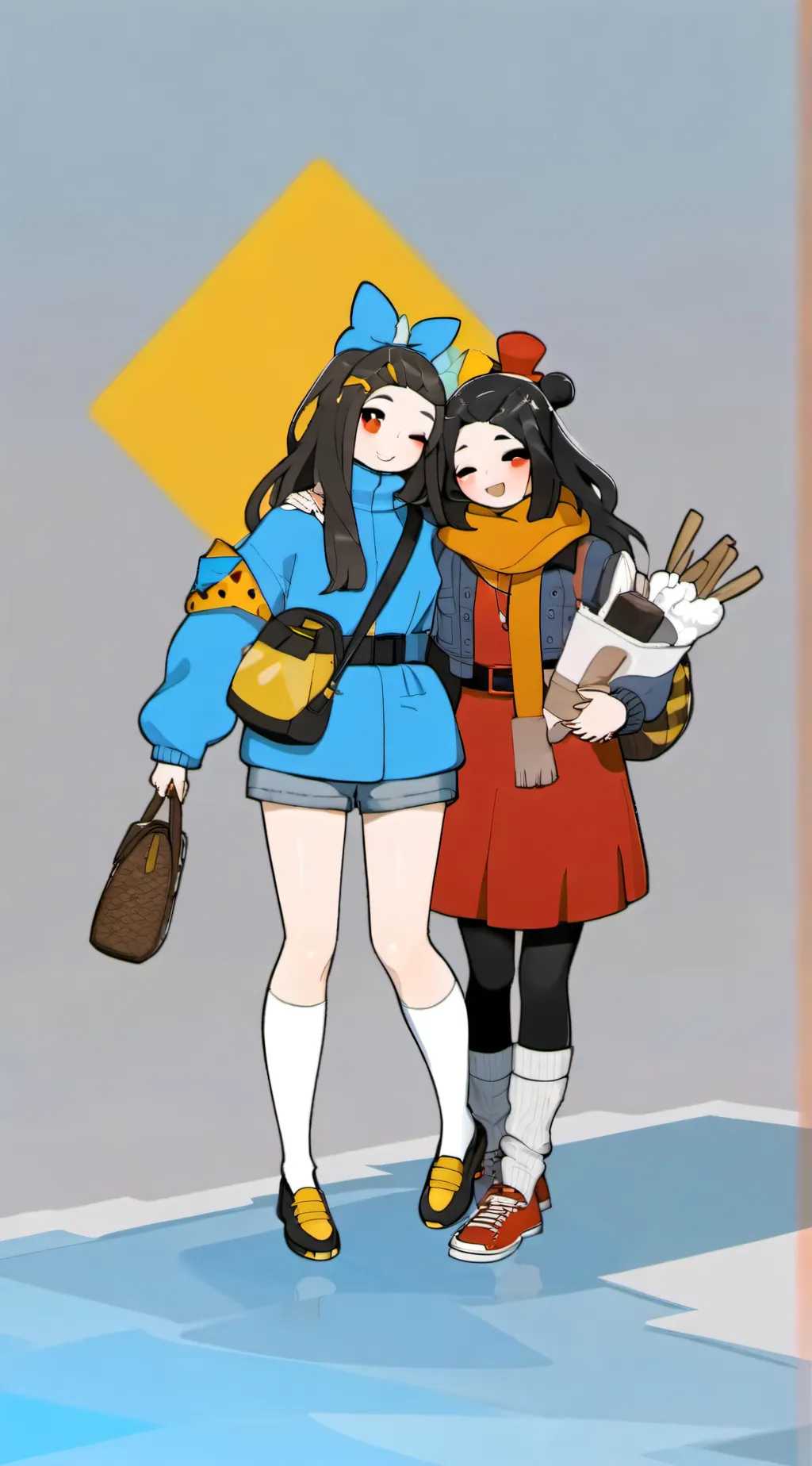 ai character: kim et julia background