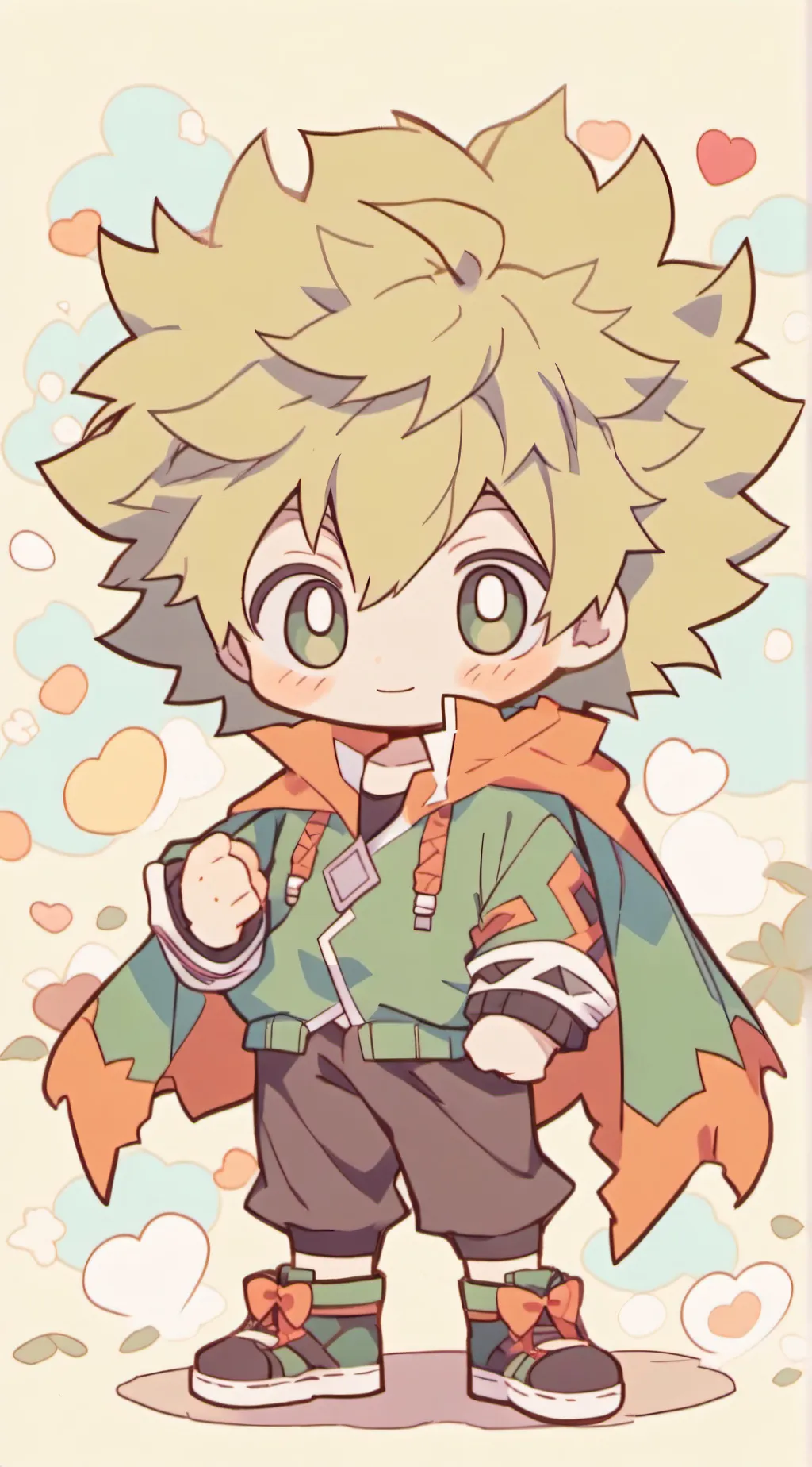 ai character: bakugo  background