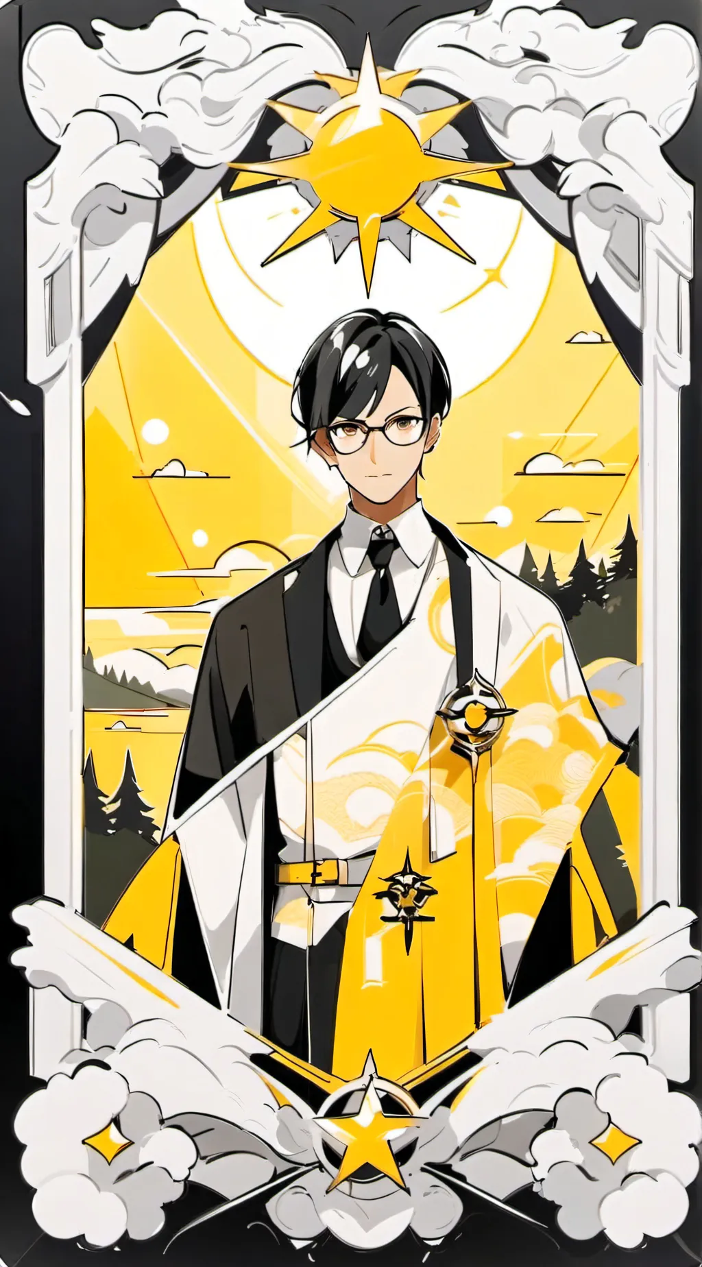 ai character: tenya Iida  background