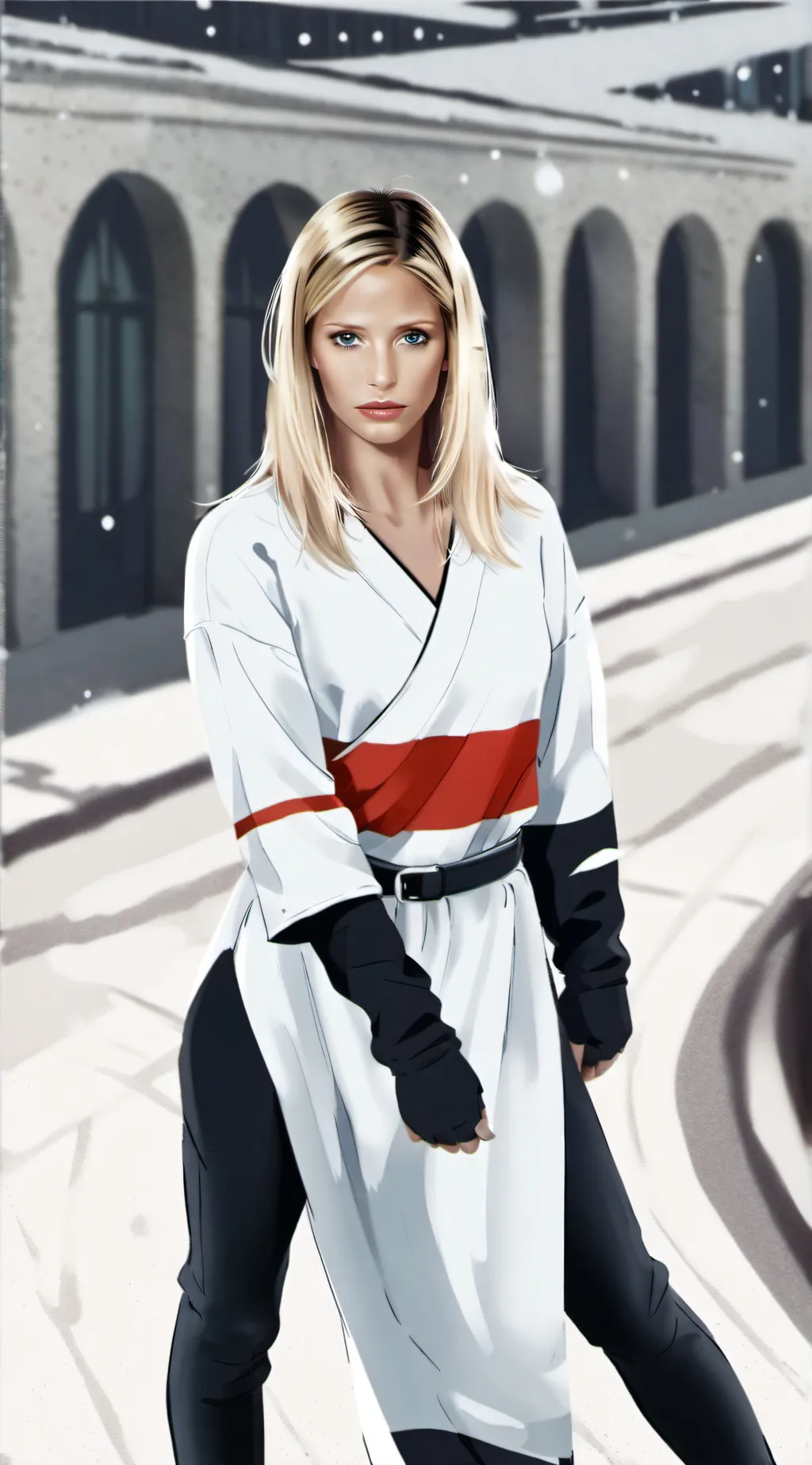 ai character: Aurora background