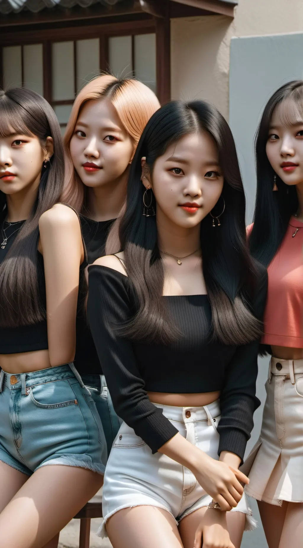 ai character: BLACKPINK background