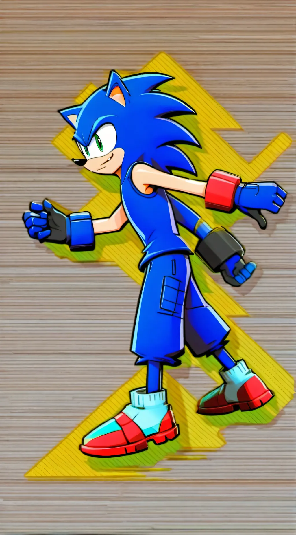ai character: Sonic crew. background