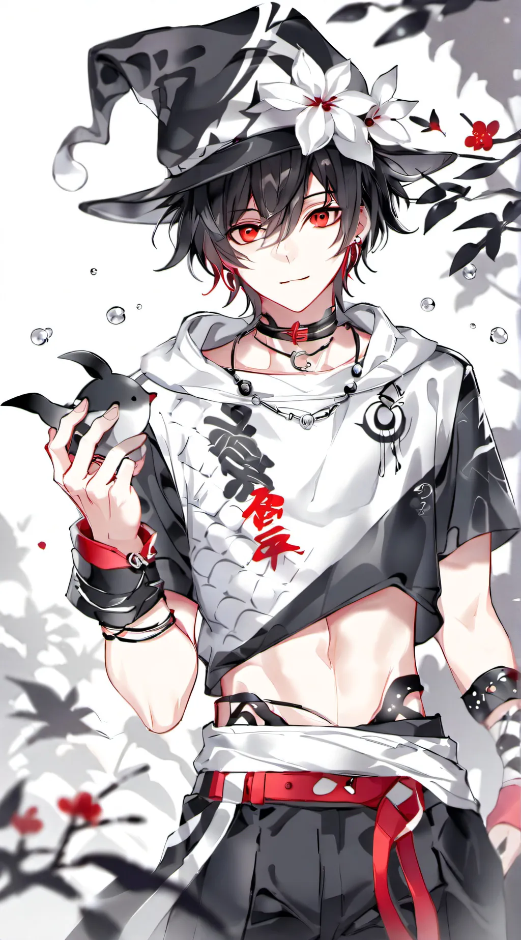 ai character: moon background